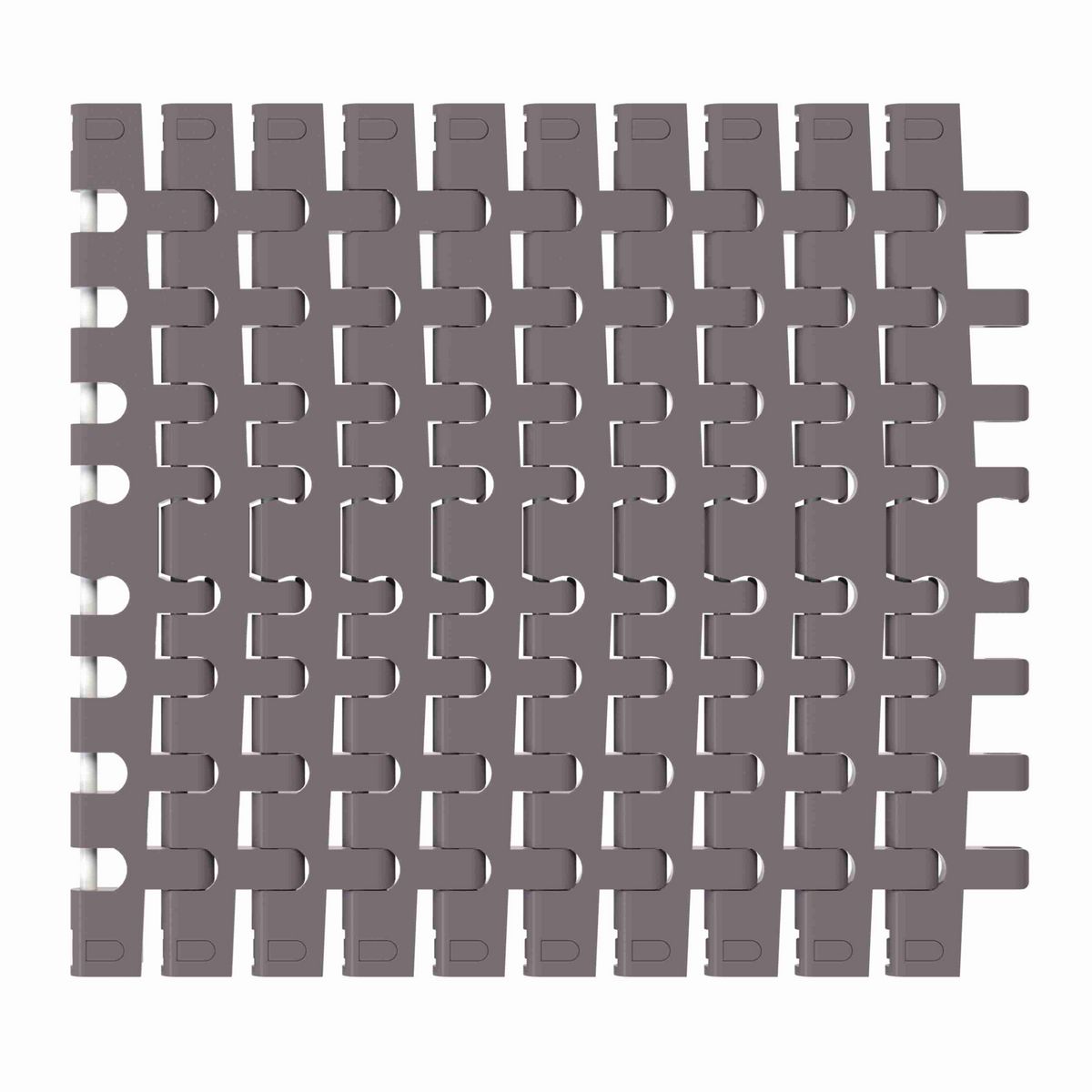 Rexnord 7956GT Side-flexing Flush Grid, Material: Brown High Performance, Width: 12in, Pitch: 1.25in - 10324701
