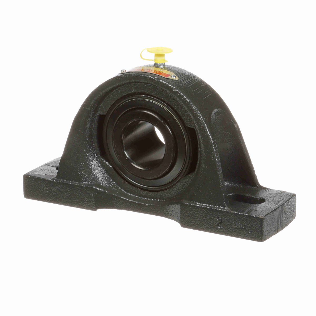 Sealmaster Mounted Cast Iron Two Bolt Pillow Block Ball Bearing - 52100 Bearing Steel, Black Oxided - Setscrew Lock - MP-307