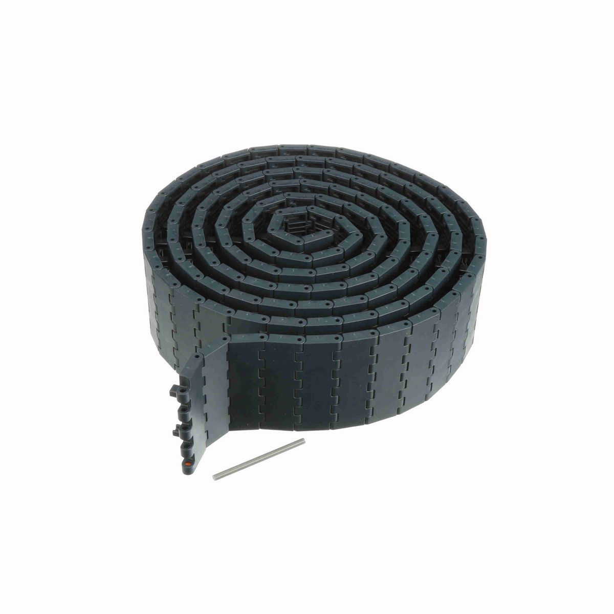 System Plast 2250FT Straight Running Solid Top, Material: NG evo (Gray Blue), Width: 3.3in, Pitch: 1in - NGE2250FT-PT-K330