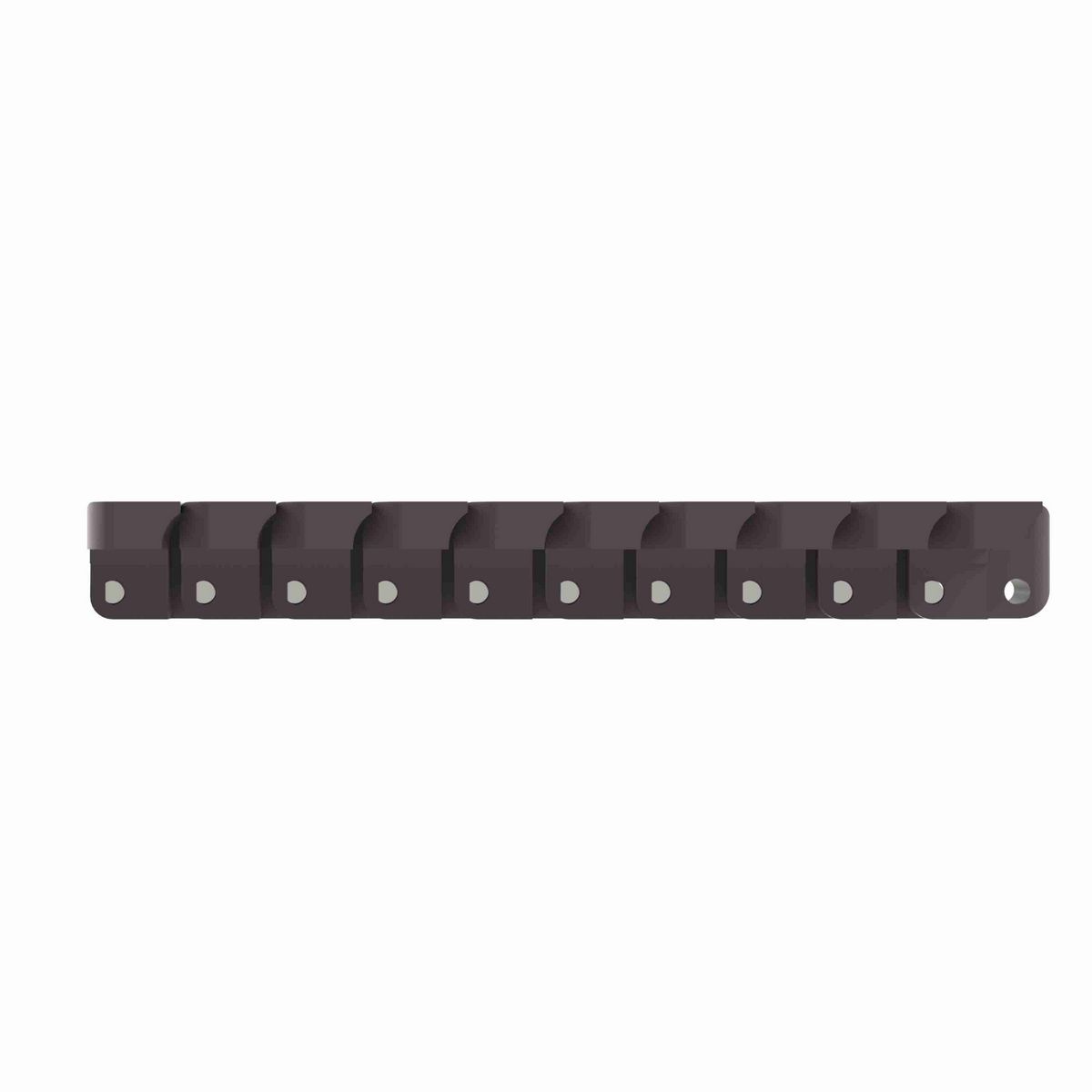 Rexnord 1055 FTLPC Side-flexing Solid Top, Material: Brown High Performance, Width: 7.5in, Pitch: 1in - 81429734