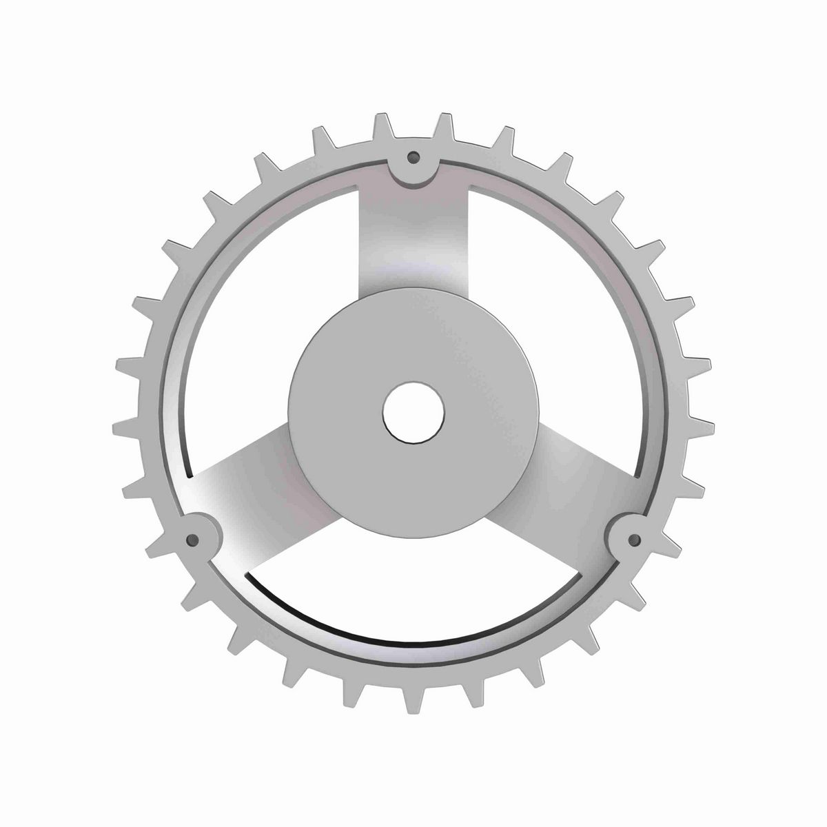 Rexnord 815 Series Solid One Piece Cast Iron Sprocket with 29 Teeth and a 3/4in Round Rough Stock Bore (RSB) - 401-164-3
