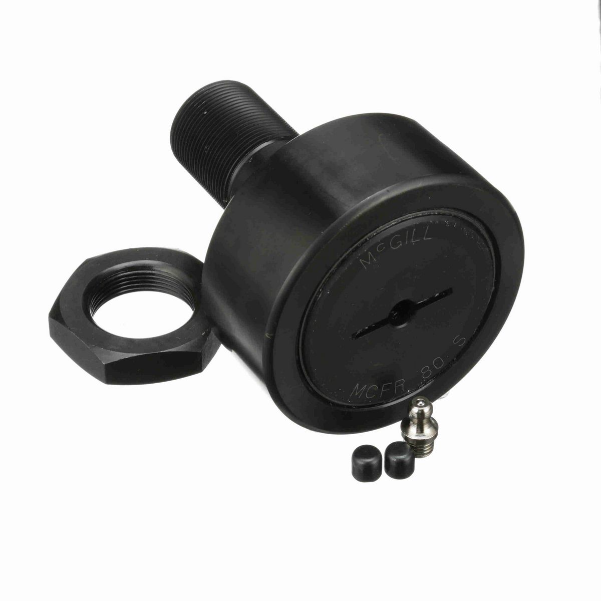 Опорный ролик с цапфой McGill CAMROL MCFR 80 S, бочкообразный, с уплотнением, со шлицем под отвёртку, метрический