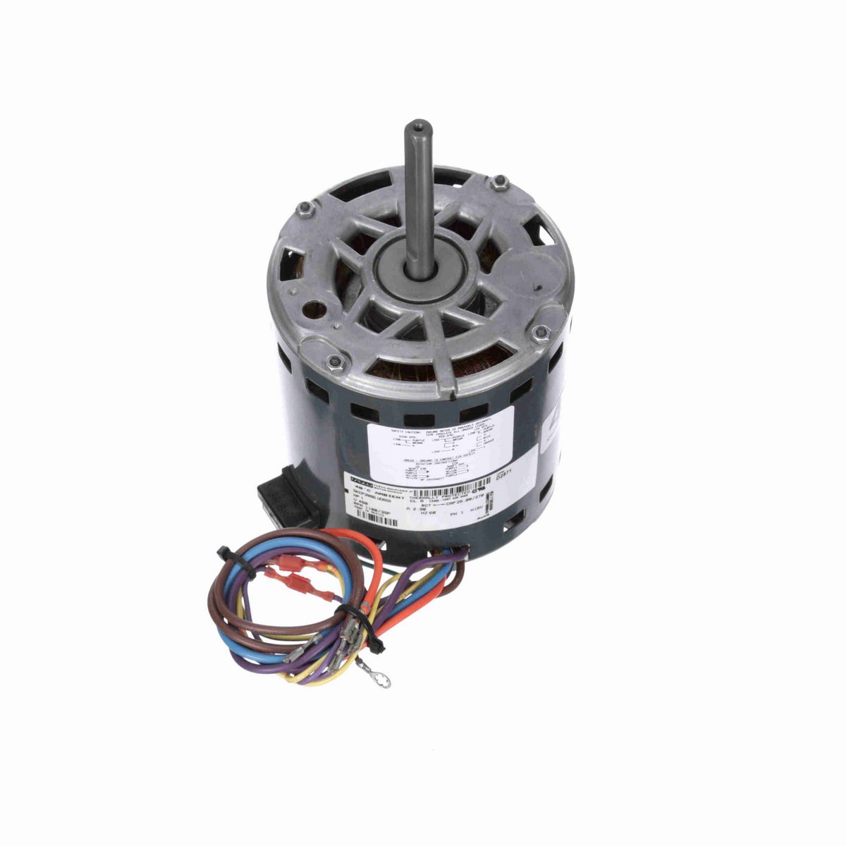 FASCO OEM Replacement Motor, 1 HP, 1 Ph, 60 Hz, 460 V, 1100 RPM, 3 Speed, 48 Frame, OAO - D2871