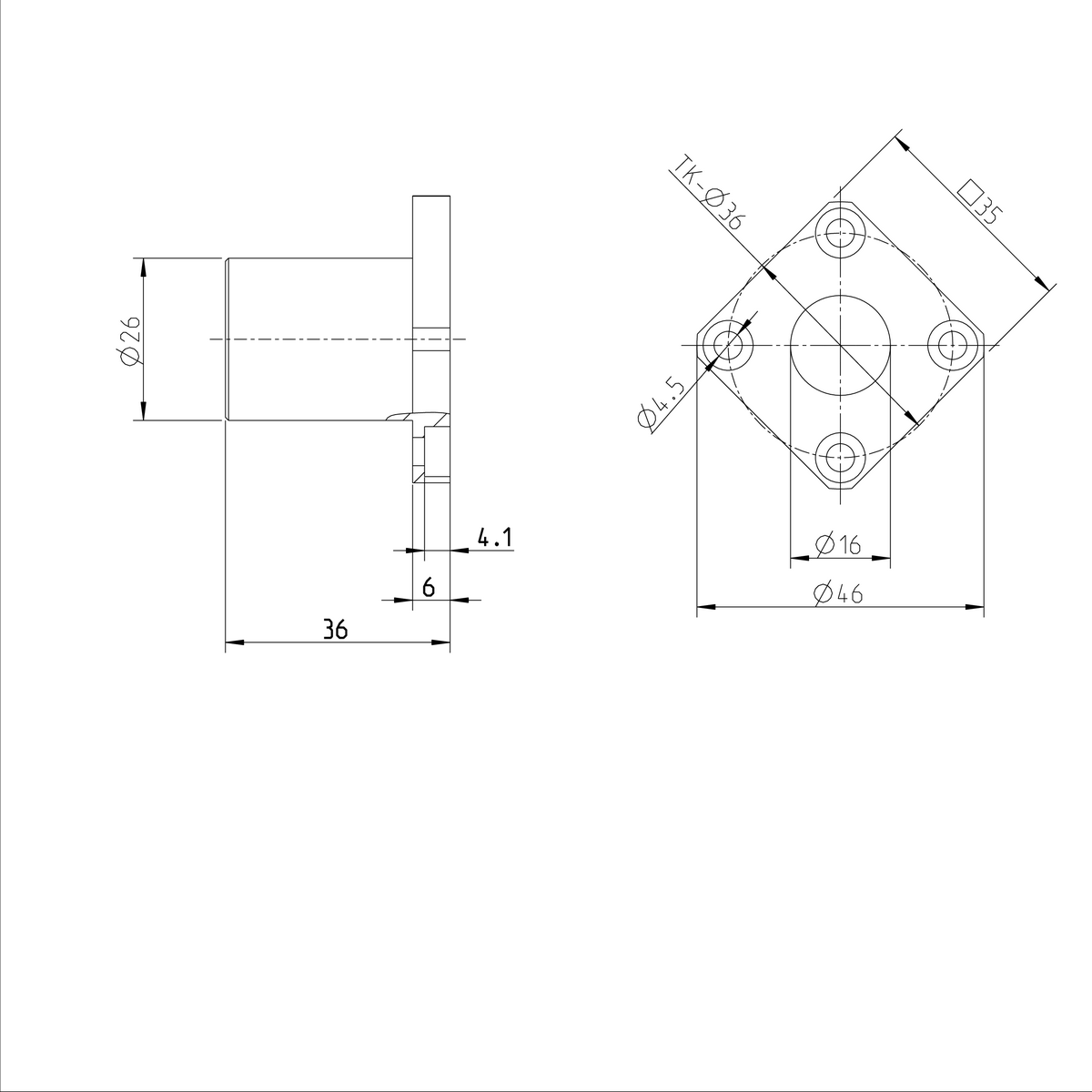 Фланцевая линейная втулка Bosch Rexroth KBMF-16-DD [R074051600]