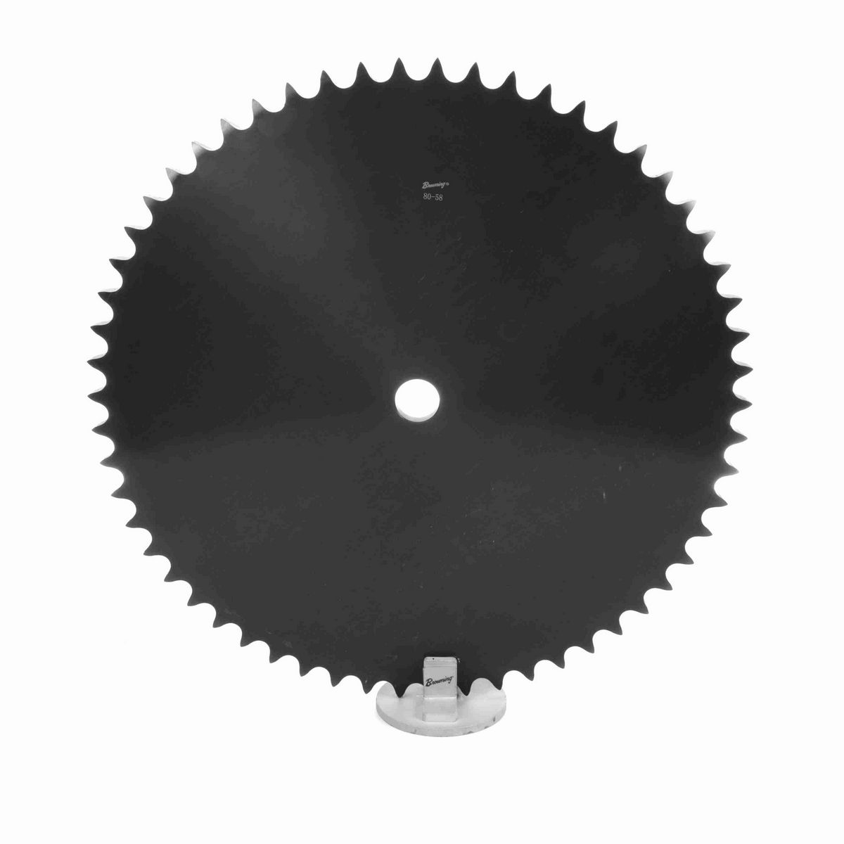 Browning Steel Minimum Plain Bore Roller Chain Sprocket - 80A58