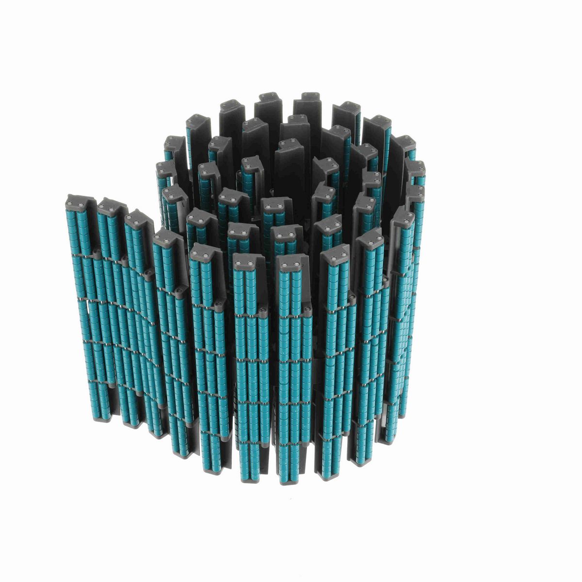 System Plast 882TAB LBP Side-flexing Low Backline Pressure, Material: Gray Low Friction, Width: 12in, Pitch: 1.5in - LFG882LBP-TAB-K1200