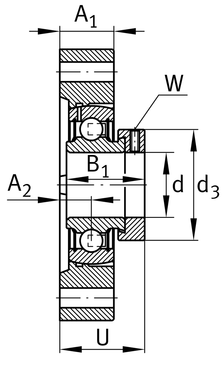 Фланцевый корпус INA GLCTE25-FA123