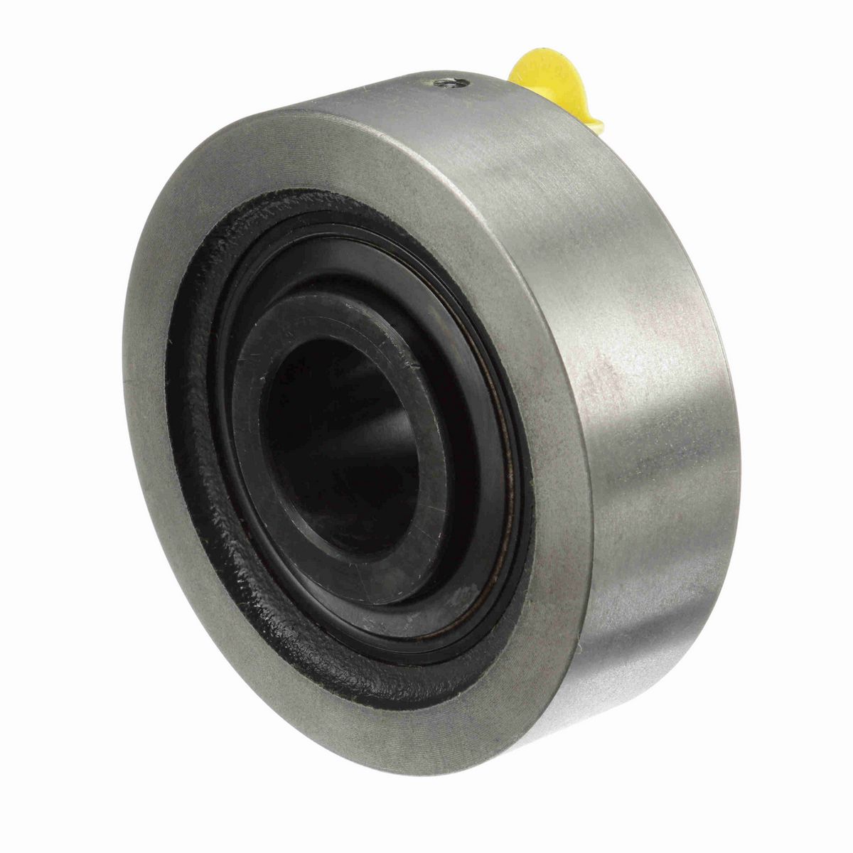 Sealmaster Mounted Cast Iron Cylindrical Cartridge Ball Bearing - 52100 Bearing Steel, Black Oxided - Setscrew Lock - SC-20