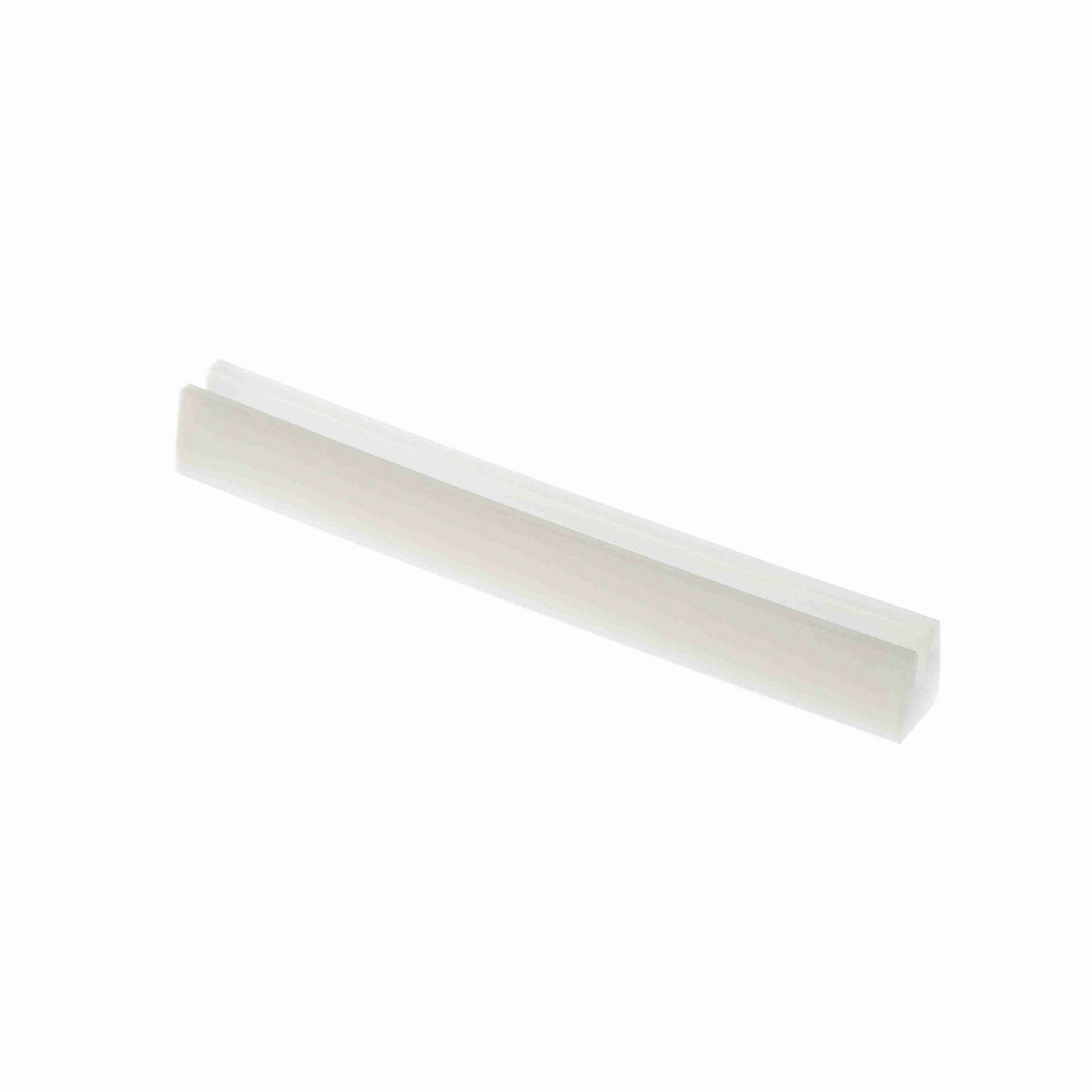 System Plast Bar Cap: 0.63"W X 0.75"H X 120"L White UHMW-PE - VG-P316HD-10
