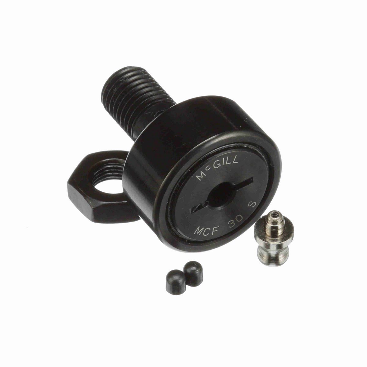 Опорный ролик с цапфой McGill CAMROL MCF 30 S, бочкообразный, с уплотнением, со шлицем под отвёртку, метрический