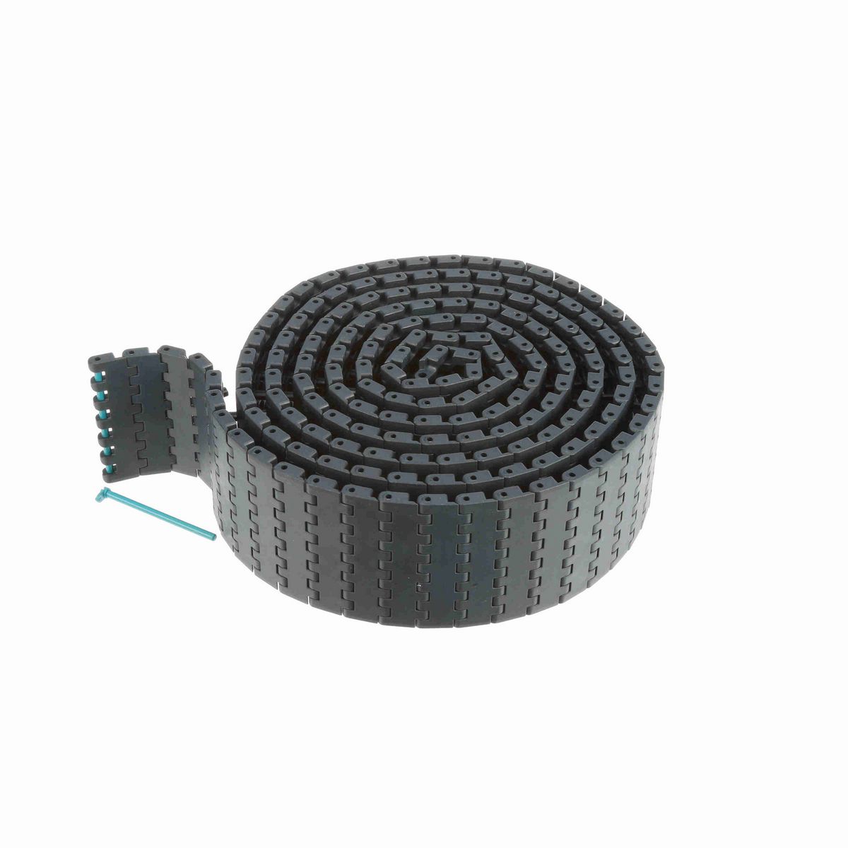 System Plast 2190FT Straight Running Solid Top, Material: NG evo (Gray Blue), Width: 3.25in, Pitch: 0.75in - NGE2190FT-PT-K325