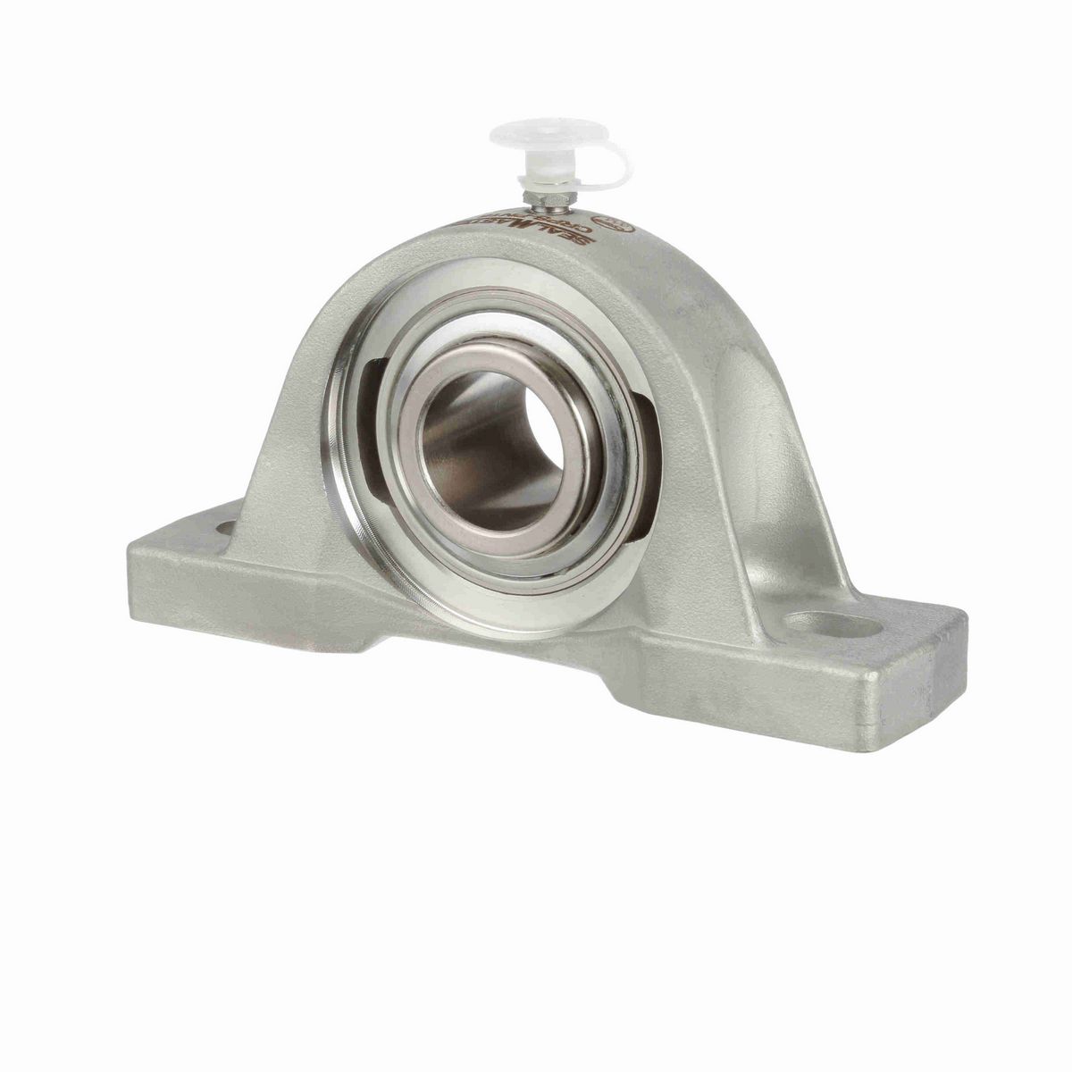 Sealmaster Mounted Stainless Steel Two Bolt Pillow Block Ball Bearing - 52100 Bearing Steel, Phosphorus Nickel Coated - Setscrew Lock - Corrosion Resistant - CRPS-PN16