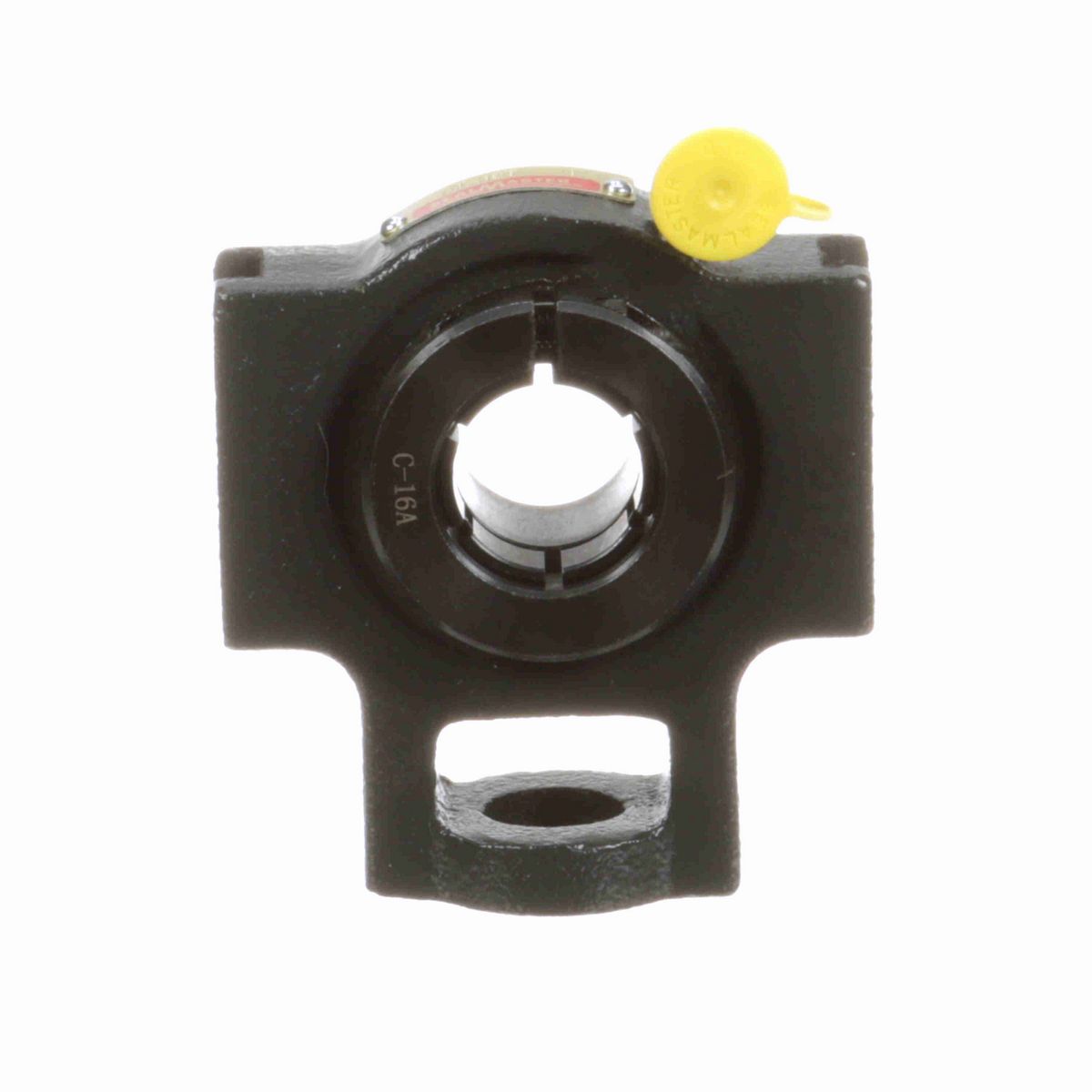 Sealmaster Mounted Cast Iron Wide Slot Take Up Ball Bearing - 52100 Bearing Steel, Black Oxided - Concentric Lock - ST-16T