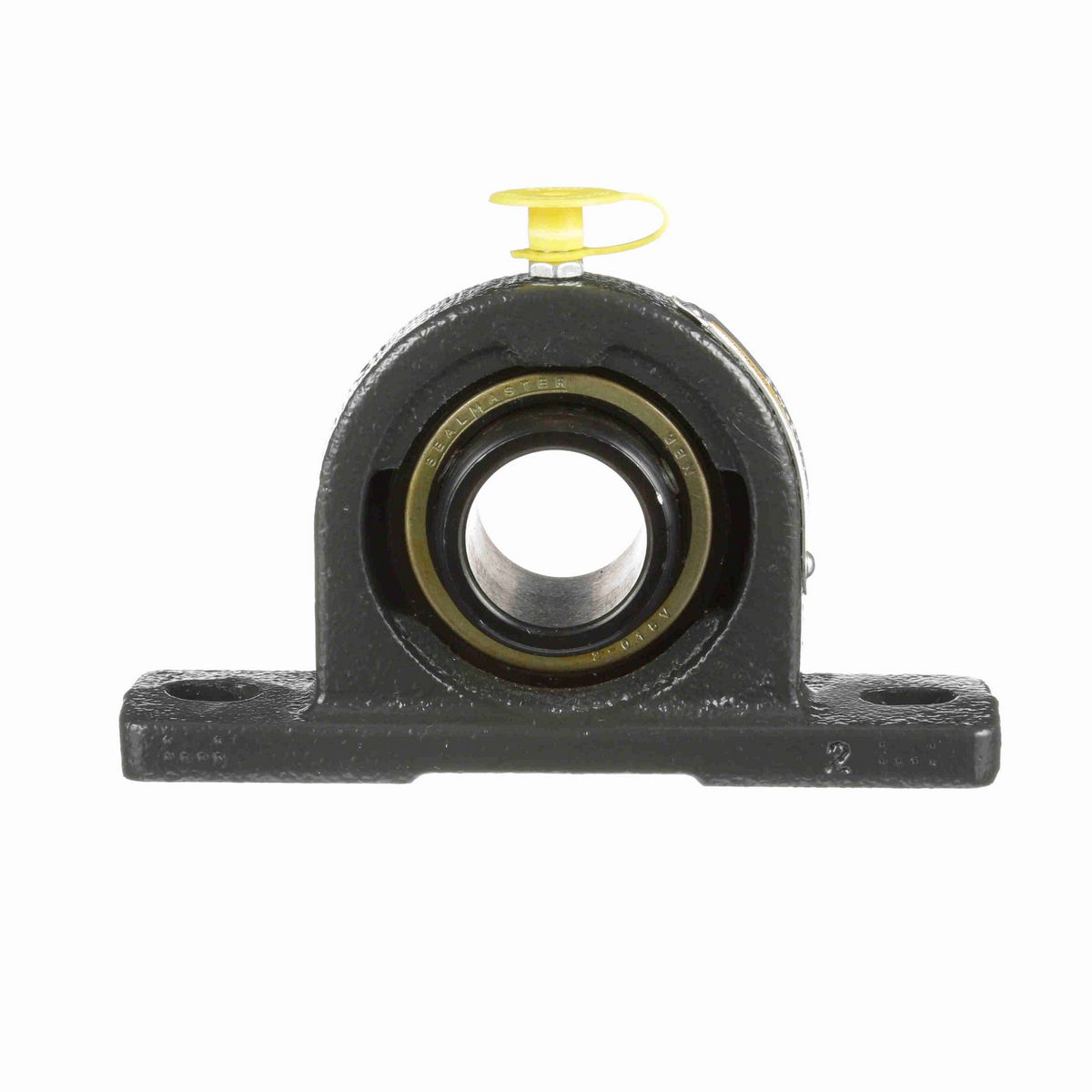 Sealmaster Mounted Cast Iron Two Bolt Pillow Block Ball Bearing - 52100 Bearing Steel, Black Oxided - Lock - S-2116-M16