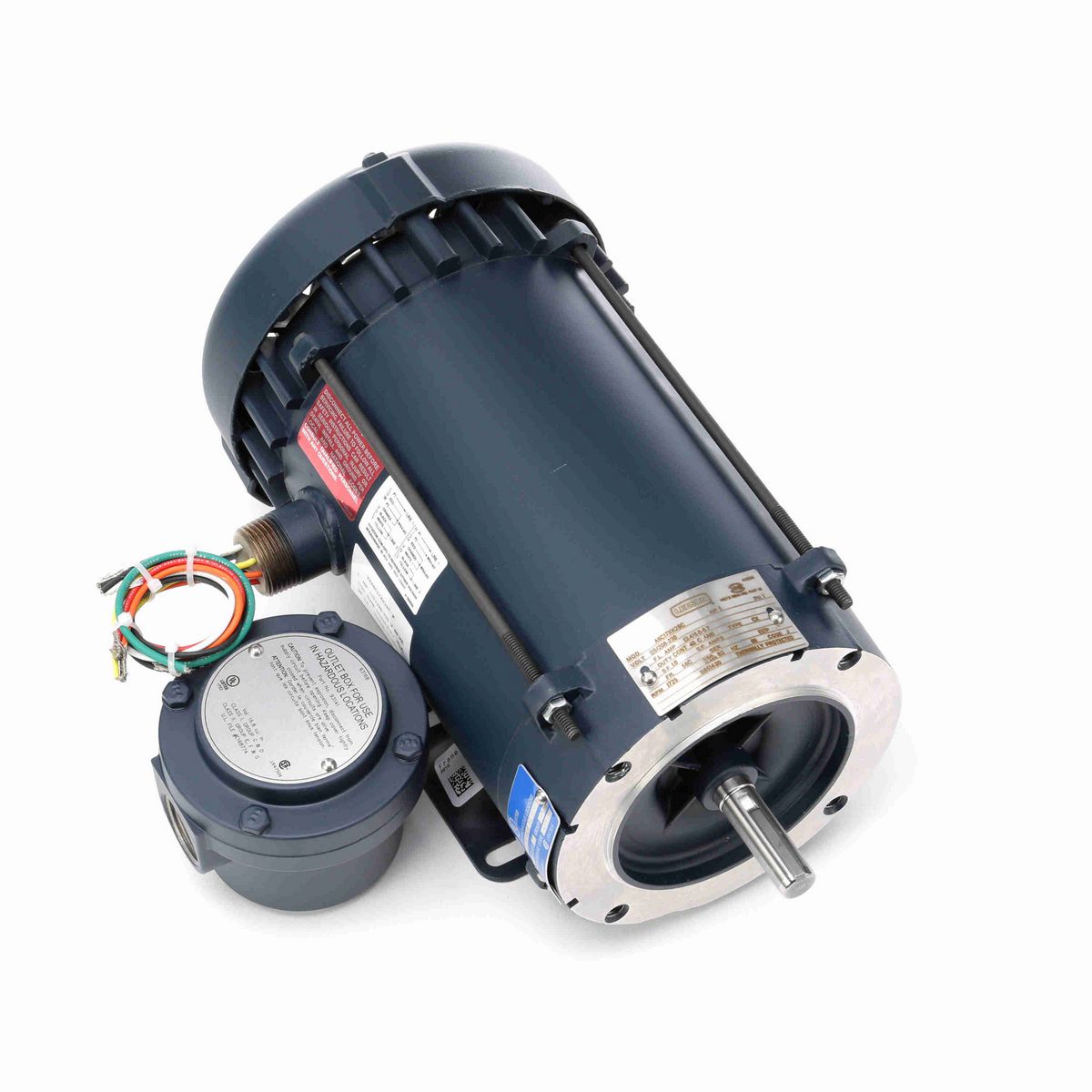 LEESON Explosion Proof Motor, 1 HP, 1 Ph, 60 Hz, 115/208-230 V, 1800 RPM, 56C Frame, EPFC - 116614.00