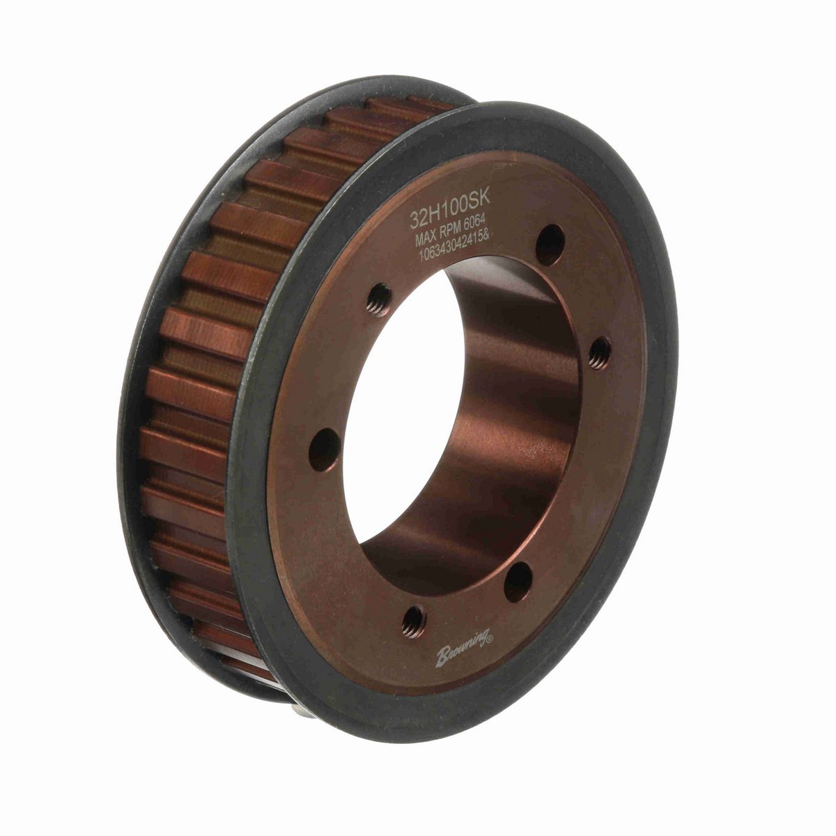 Browning Steel Bushed Bore Gearbelt Pulley - 32H100SK