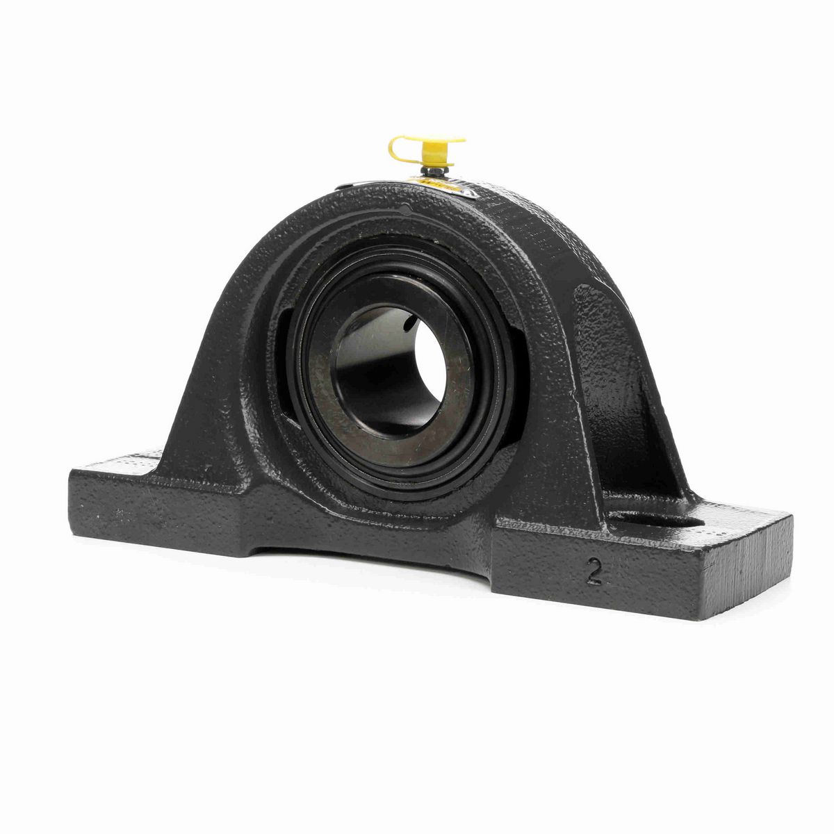 Sealmaster Mounted Cast Iron Two Bolt Pillow Block Ball Bearing - 52100 Bearing Steel, Black Oxided - Setscrew Lock - High Contamination - MP-24 DRT