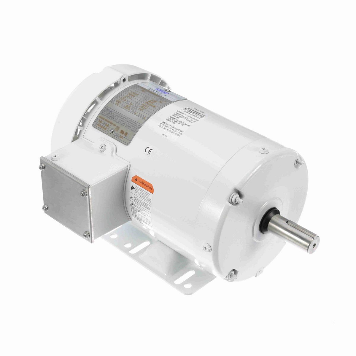 LEESON General Purpose Motor, 1 & 1 HP, 3 Ph, 60 & 50 Hz, 230/460 & 208-230/460 V, 1200 & 1000 RPM, 145T Frame, TEFC - N323