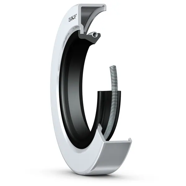 Манжетное уплотнение с металлическим корпусом, стандартной уплотнительной кромкой прямого профиля, для жидкой или пластичной смазки, метрические размеры SKF 17053