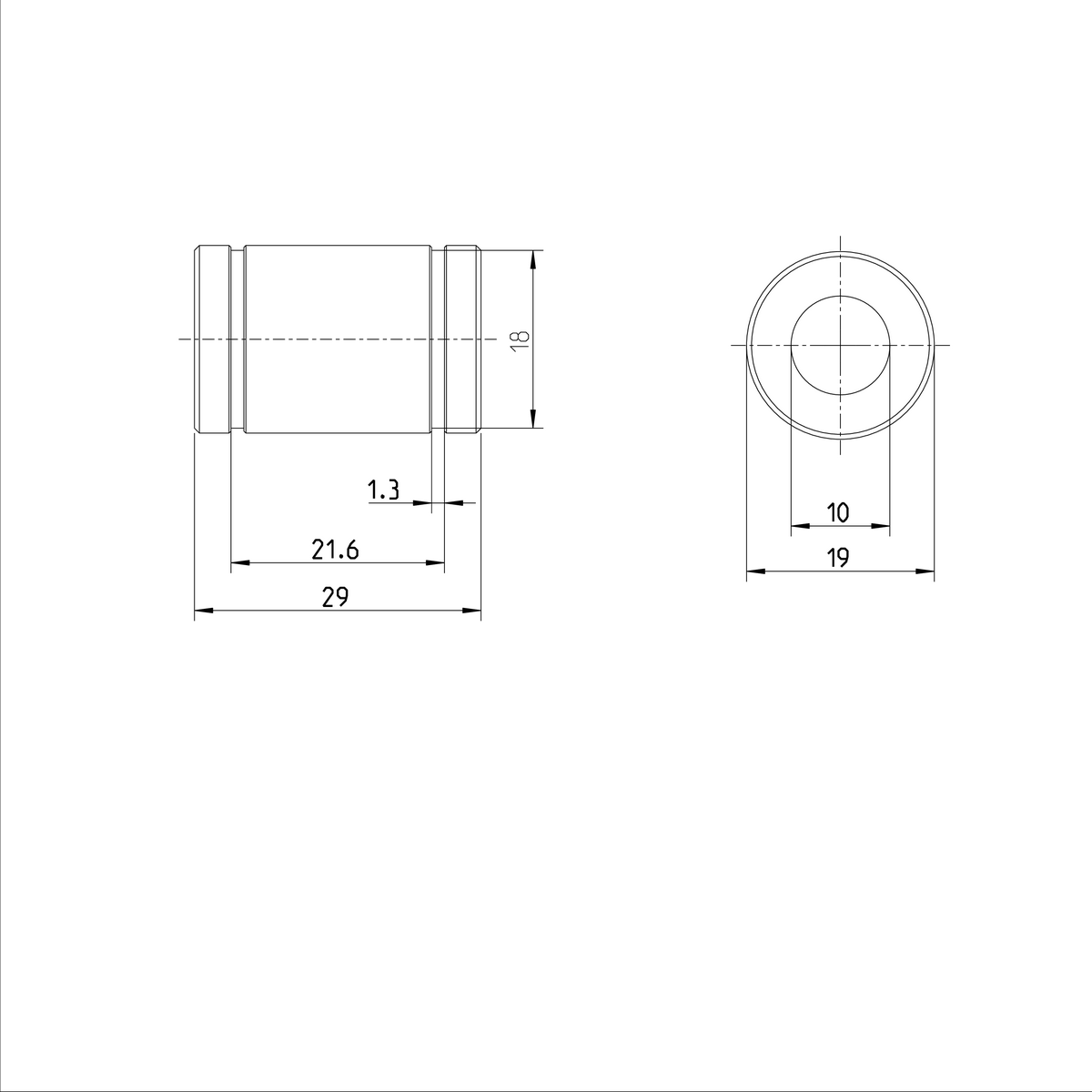 Стандартная линейная втулка Bosch Rexroth KBM-10-DD-NR & [R060201030]