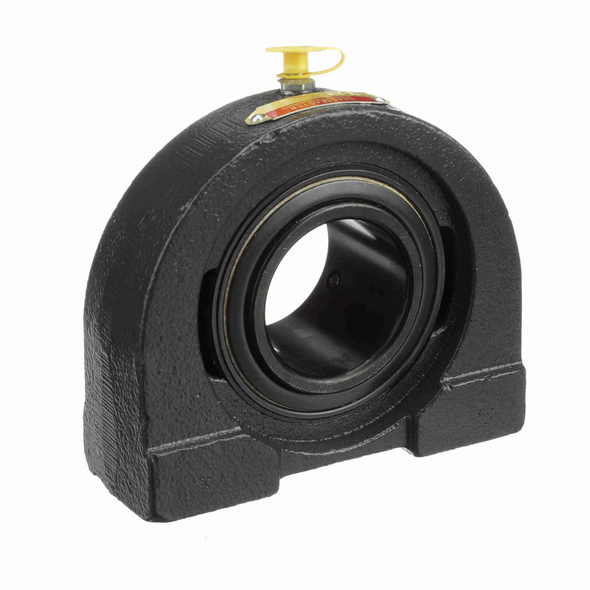 Sealmaster Mounted Cast Iron Tapped Base Pillow Block Ball Bearing - 52100 Bearing Steel, Black Oxided - Setscrew Lock - TB-32R
