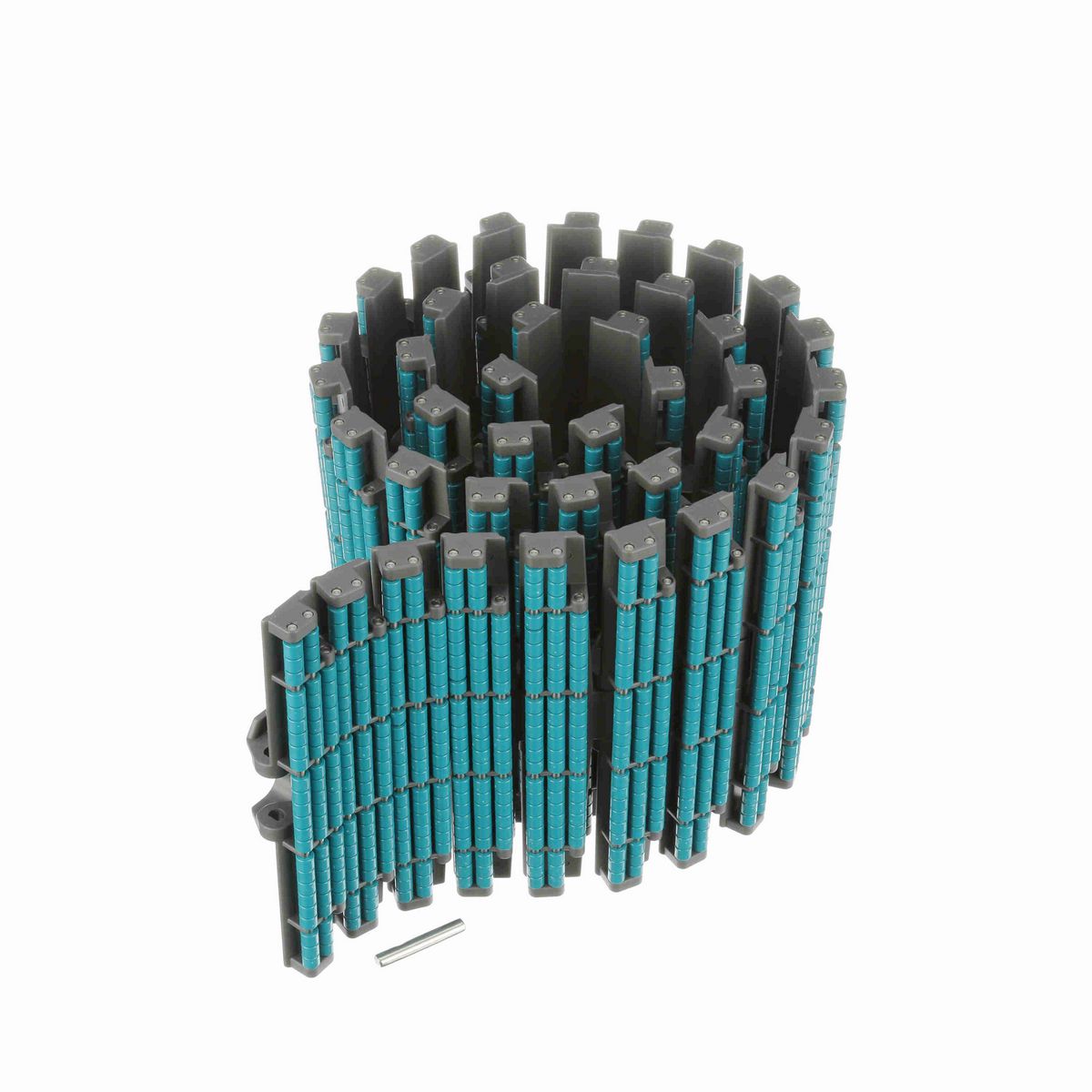 System Plast 882TAB LBP Side-flexing Low Backline Pressure, Material: Gray Low Friction, Width: 10in, Pitch: 1.5in - LFG882LBP-TAB-K1000