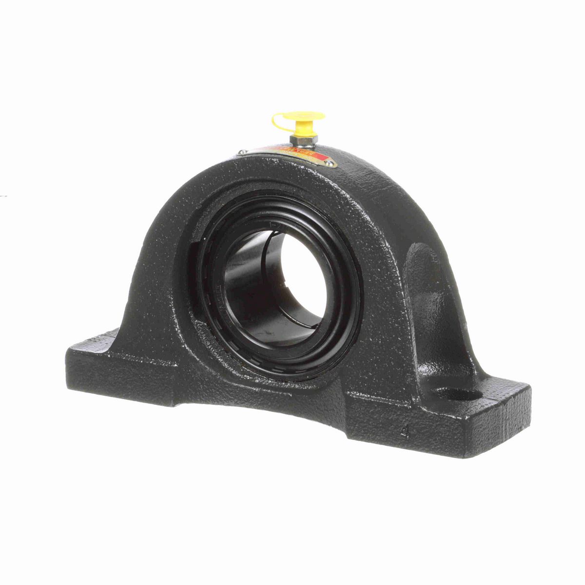 Sealmaster Mounted Cast Iron Two Bolt Pillow Block Ball Bearing - 52100 Bearing Steel, Black Oxided - Concentric Lock - NP-32RTC