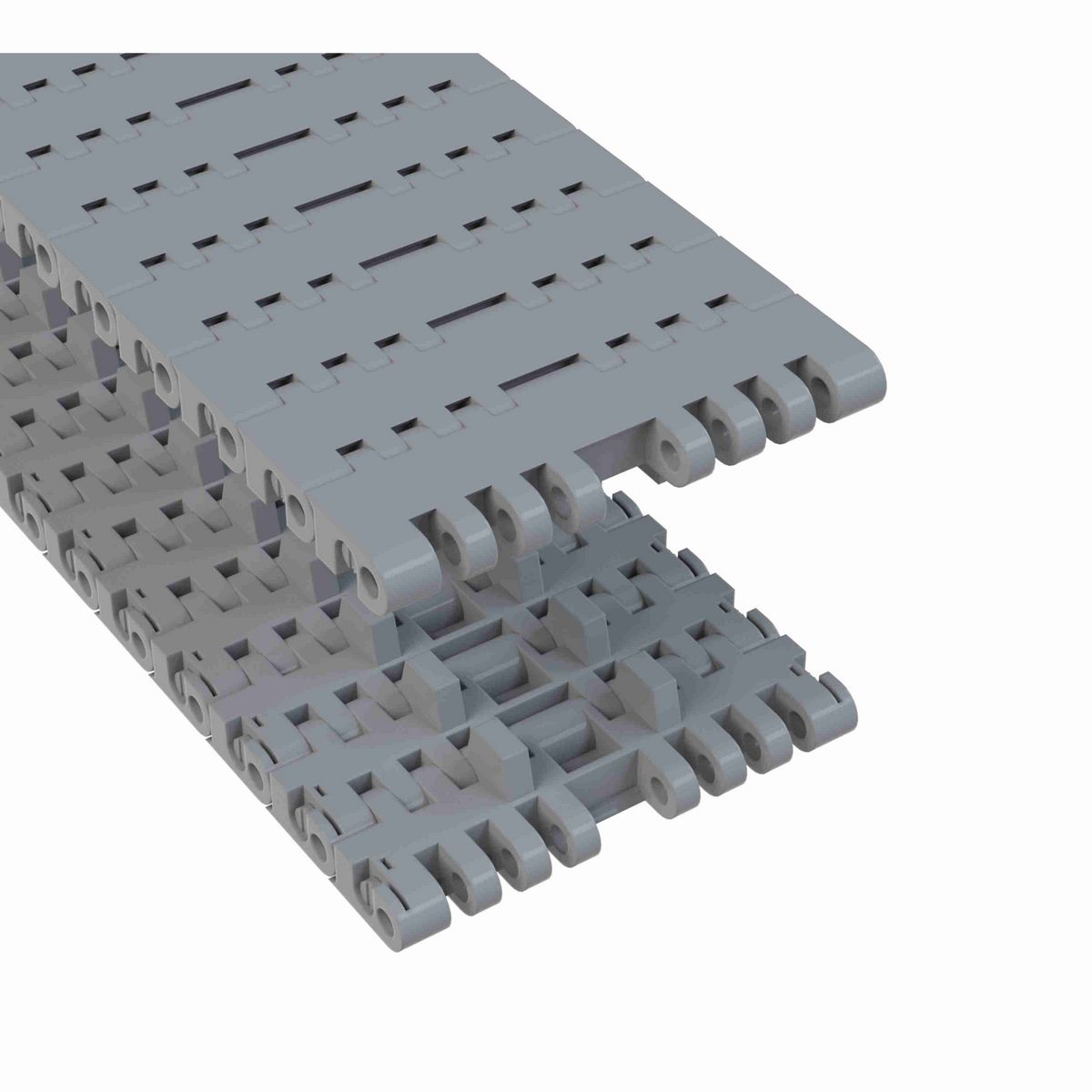 Rexnord 7705 Straight Running Solid Top, Material: Silver Platinum Series™ X, Width: 4.5in, Pitch: 1in - 10286170