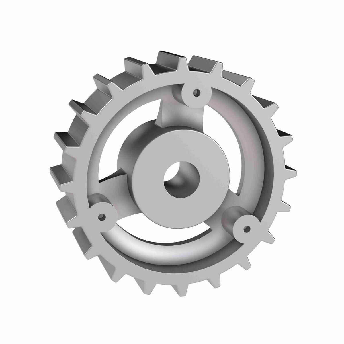 Rexnord 815 Series Solid One Piece Cast Iron Sprocket with 20 Teeth and a 3/4in Round Rough Stock Bore (RSB) - 401-48-24
