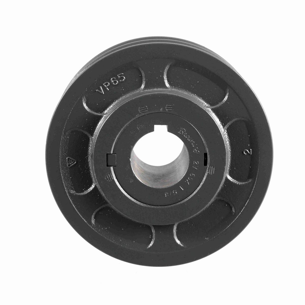 Browning 2 Groove Cast Iron Finish Bore FHP Variable Pitch Sheave - 2VP65X 1 5/8