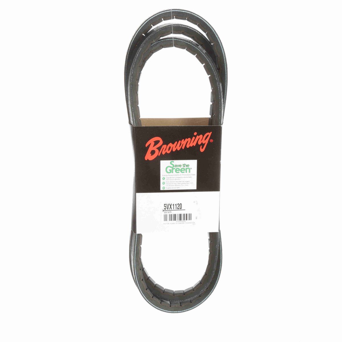 Browning EPDM Notched Belt 98% Efficient - 5VX1120