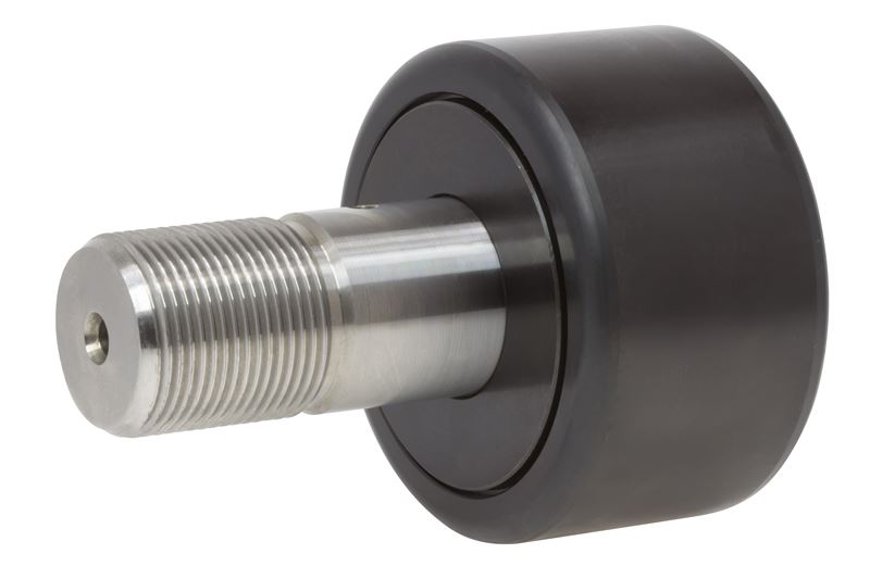 Игольчатый опорный ролик с цапфой RBC S104, цилиндрический, без уплотнения, со шлицем под отвёртку