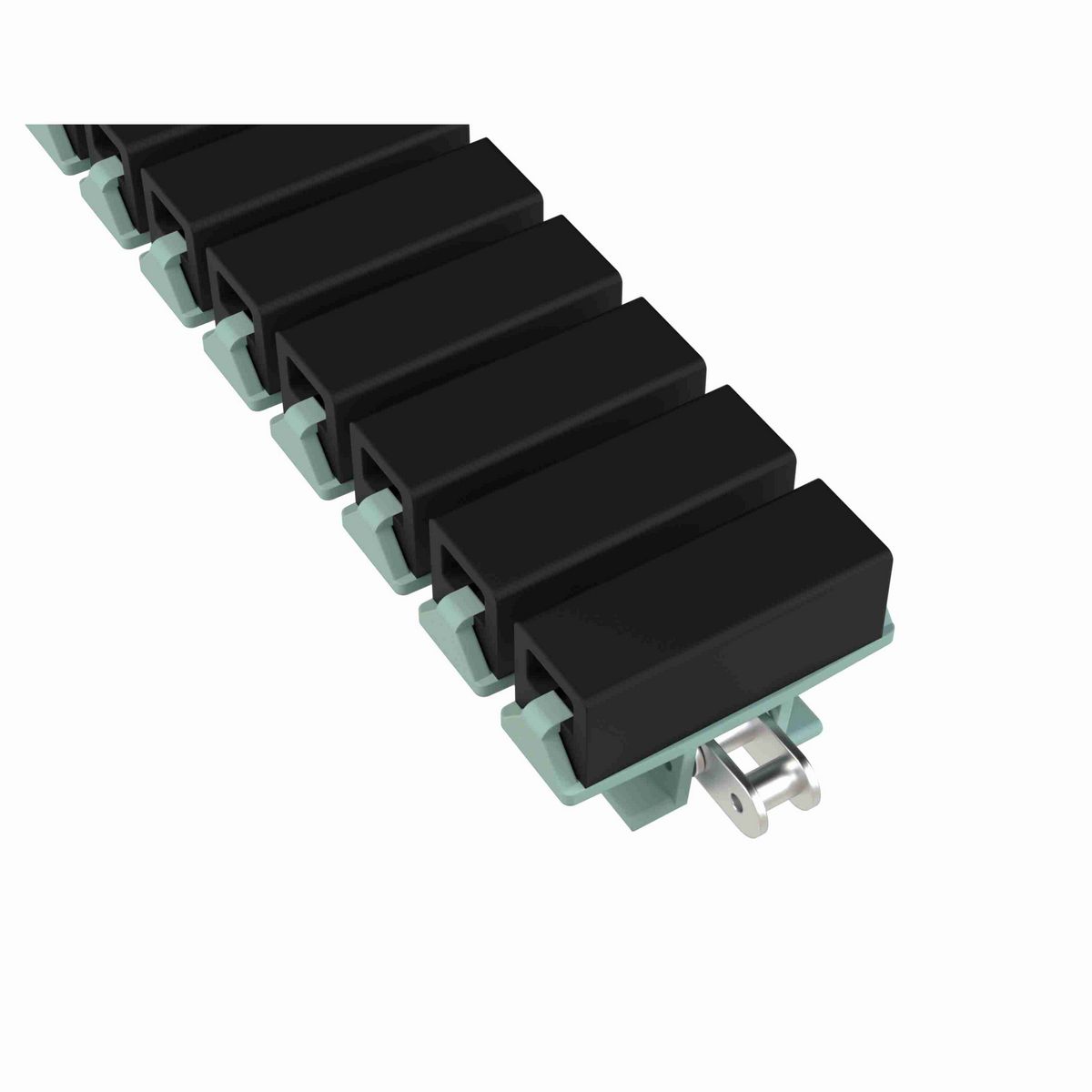 Rexnord 1873TAB SideGrip™ Side-flexing, Material: Heat Stabilized (Green), Width: 3.75in, Pitch: 1.5in - 81421016