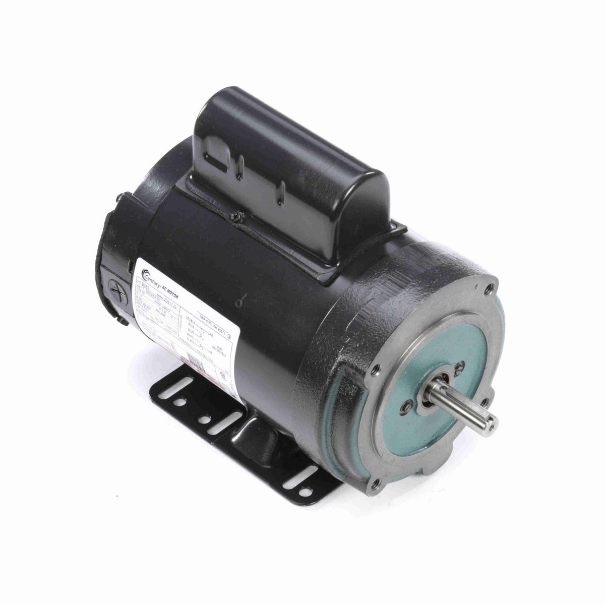 Century General Purpose Farm Duty Motor, 1.0 HP, 1 Ph, 60 Hz, 208-230 V, 3600 RPM, L56HCZ Frame, TENV - B583