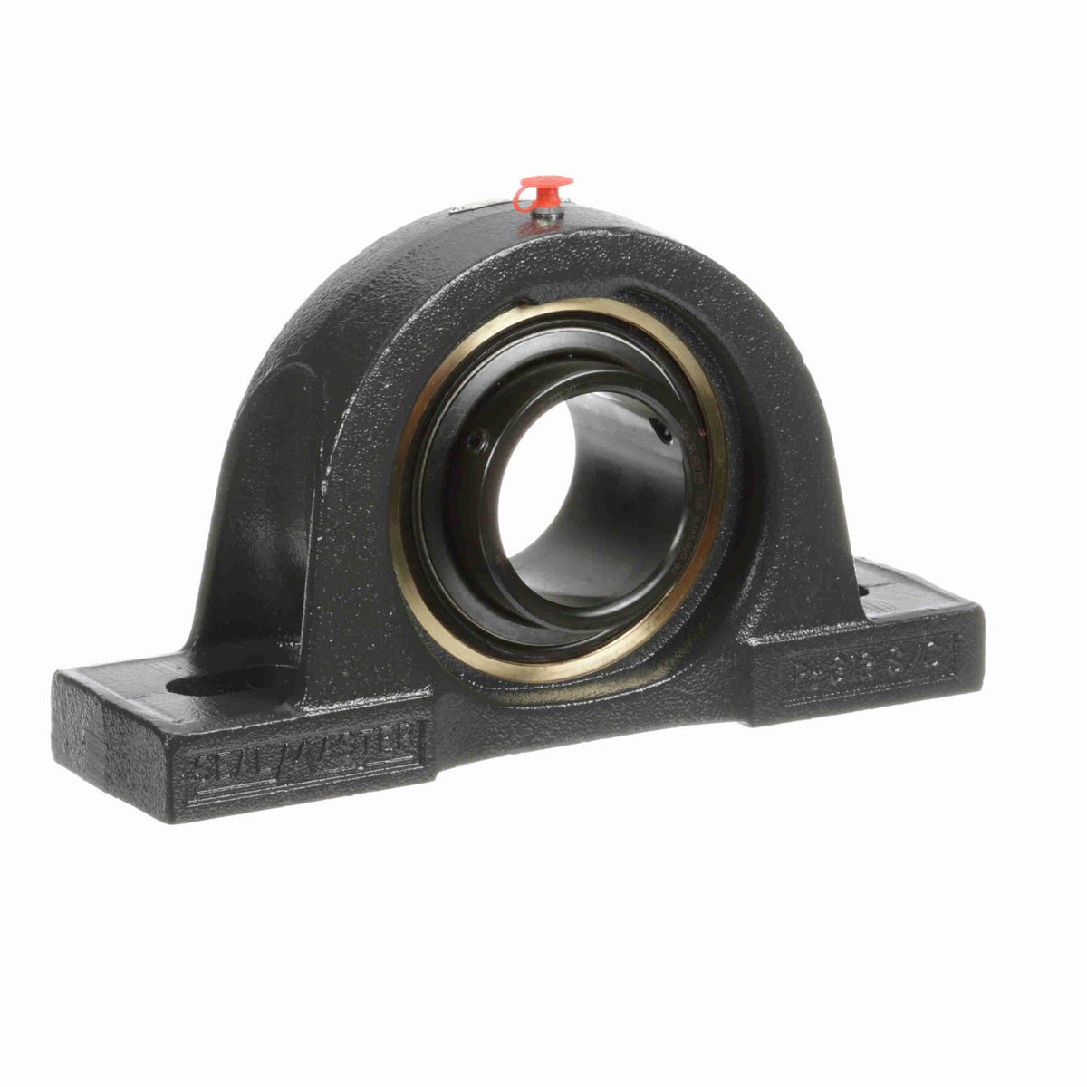 Sealmaster Mounted Cast Iron Two Bolt Pillow Block Ball Bearing - 52100 Bearing Steel, Black Oxided - Setscrew Lock - High Temperature - EMP-47 HT