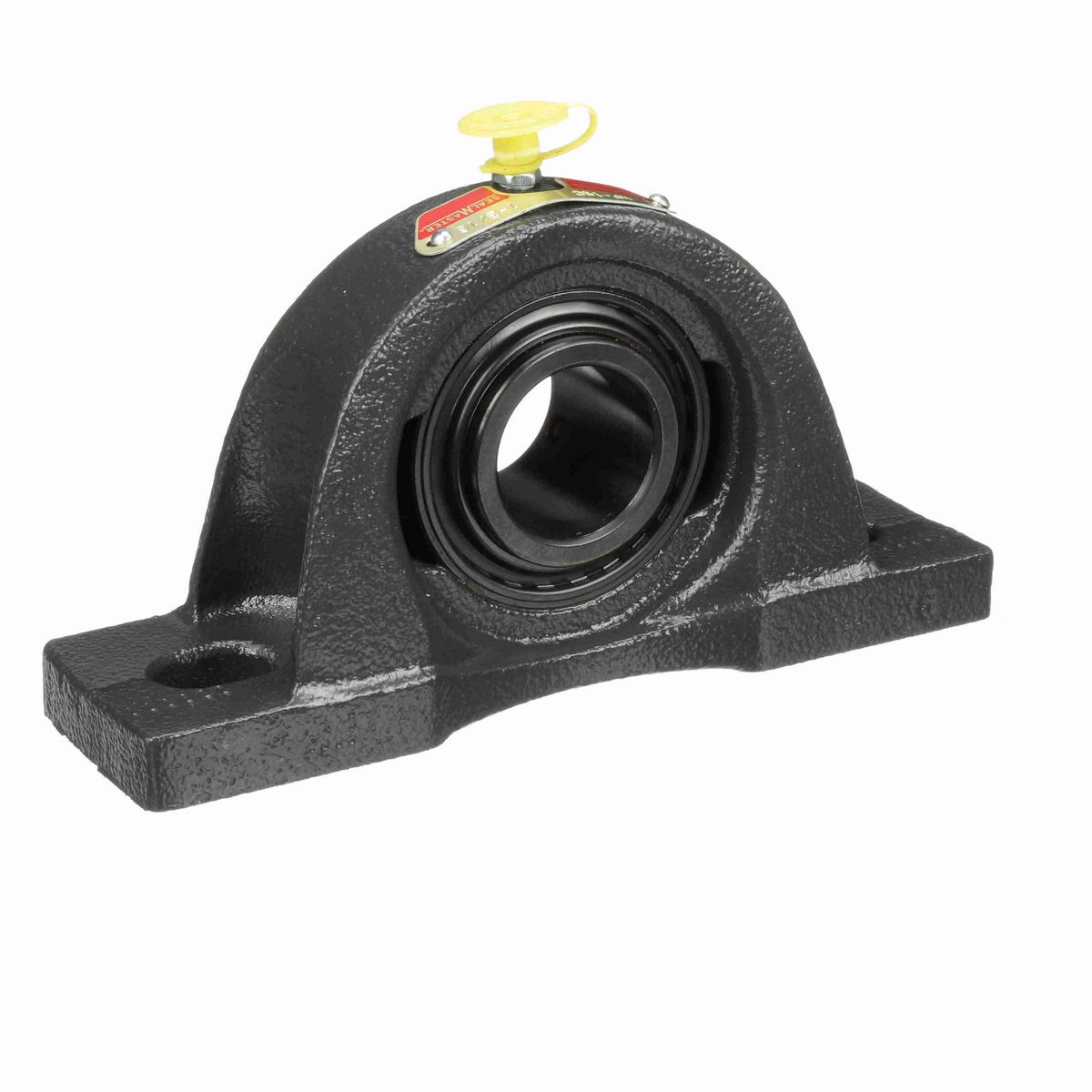 Sealmaster Mounted Cast Iron Two Bolt Pillow Block Ball Bearing - 52100 Bearing Steel, Black Oxided - Setscrew Lock - NP-19C