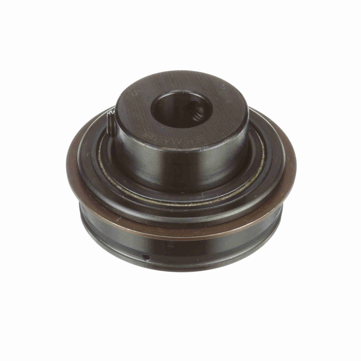 Sealmaster Mounted Insert Only Ball Bearing - 52100 Bearing Steel, Black Oxided - Setscrew Lock - ER-8