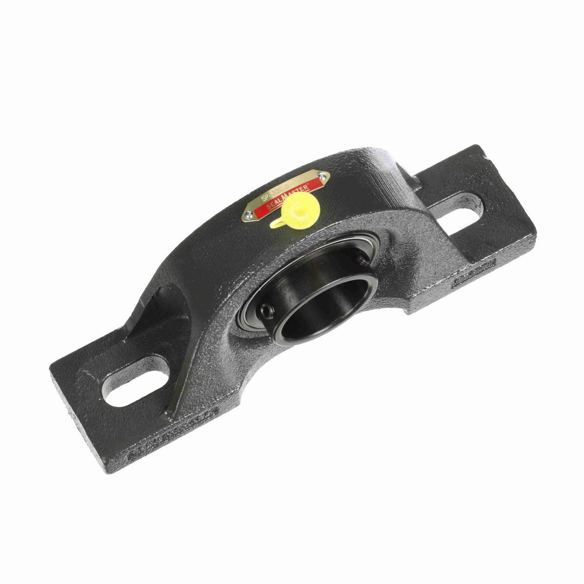 Sealmaster Mounted Cast Iron Two Bolt Pillow Block Ball Bearing - 52100 Bearing Steel, Black Oxided - Setscrew Lock - SP-32R
