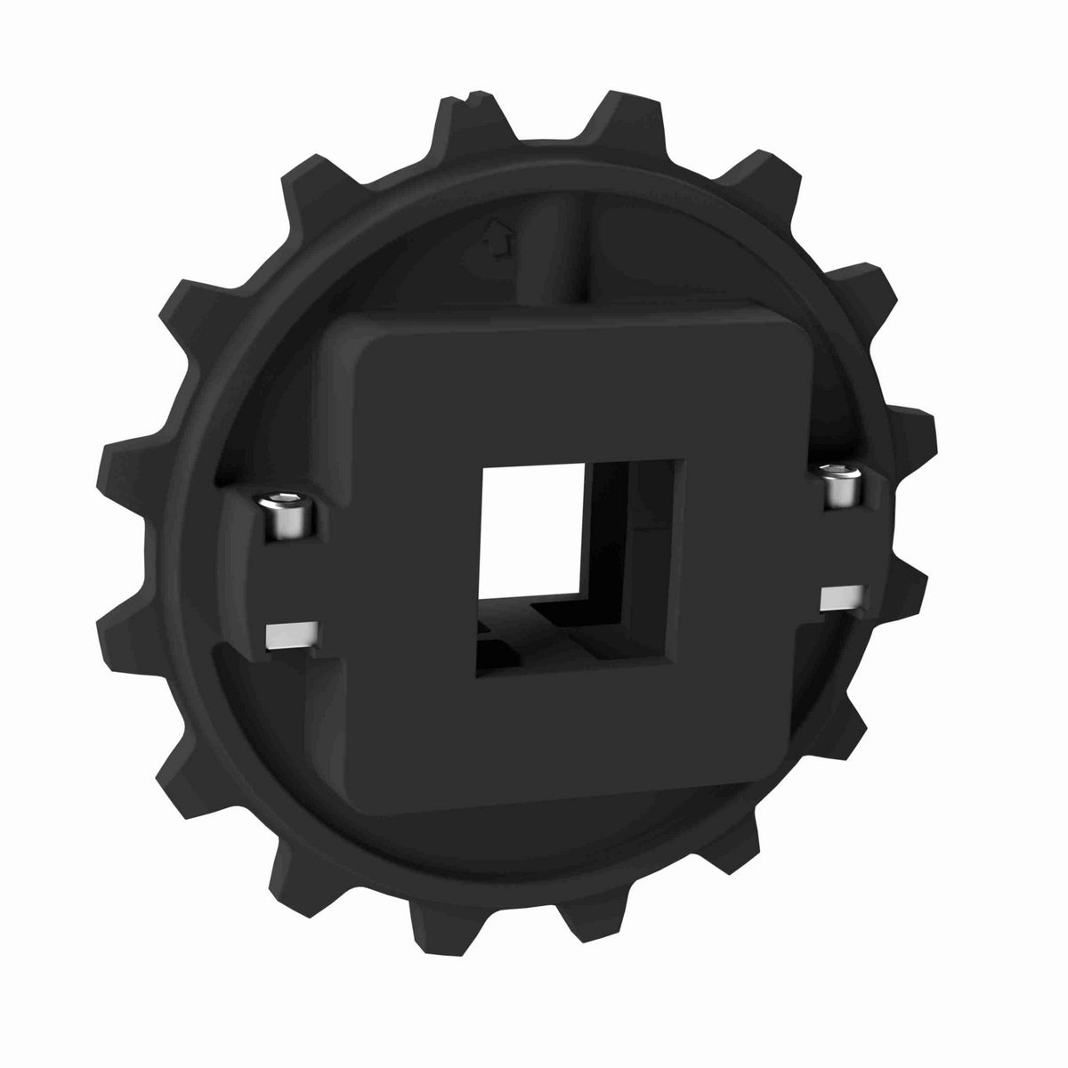 Rexnord 7950 Series Split Molded Nylon Sprocket with 16 Teeth and a 40mm Square Bore - 614-170-3