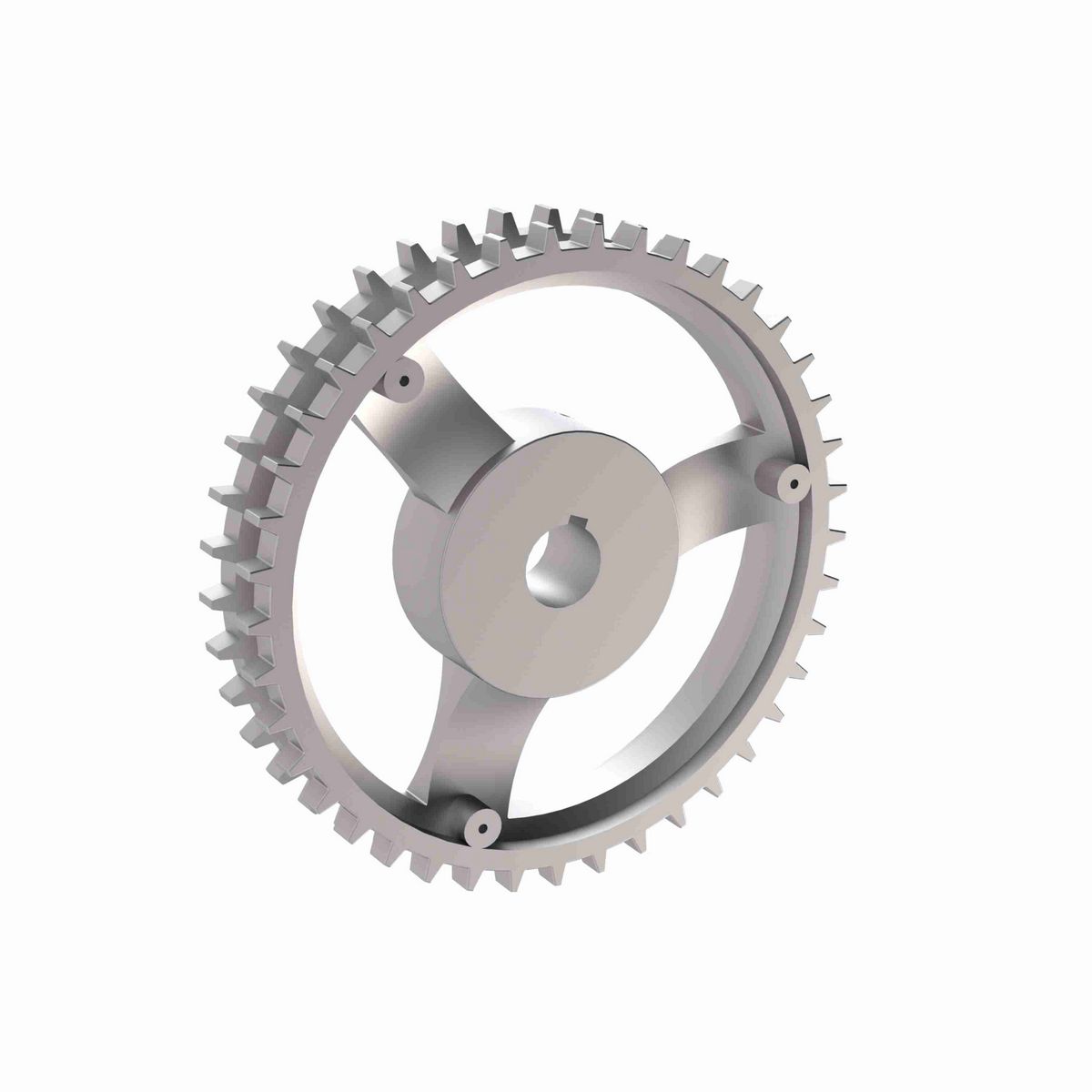 Rexnord 820 Series Solid One Piece Cast Iron Sprocket with 41 Teeth and a 1in Round Shaft-Ready Bore with Keyway & Setscrew - 401-334-3