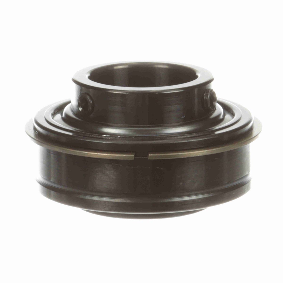 Sealmaster Mounted Insert Only Ball Bearing - 52100 Bearing Steel, Black Oxided - Setscrew Lock - ER-207C