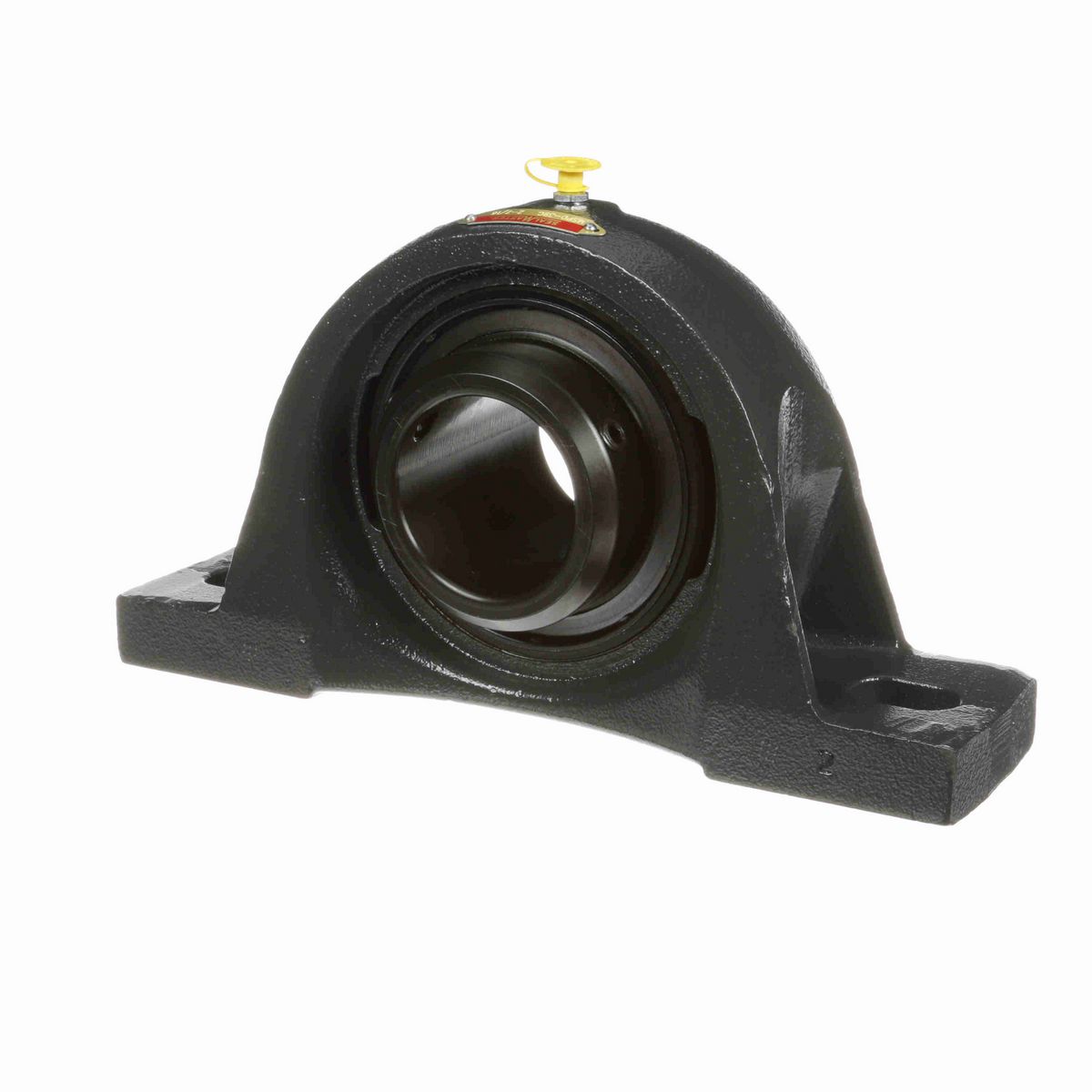 Sealmaster Mounted Cast Iron Two Bolt Pillow Block Ball Bearing - 52100 Bearing Steel, Black Oxided - Double Setscrew Lock - MSPD-39C