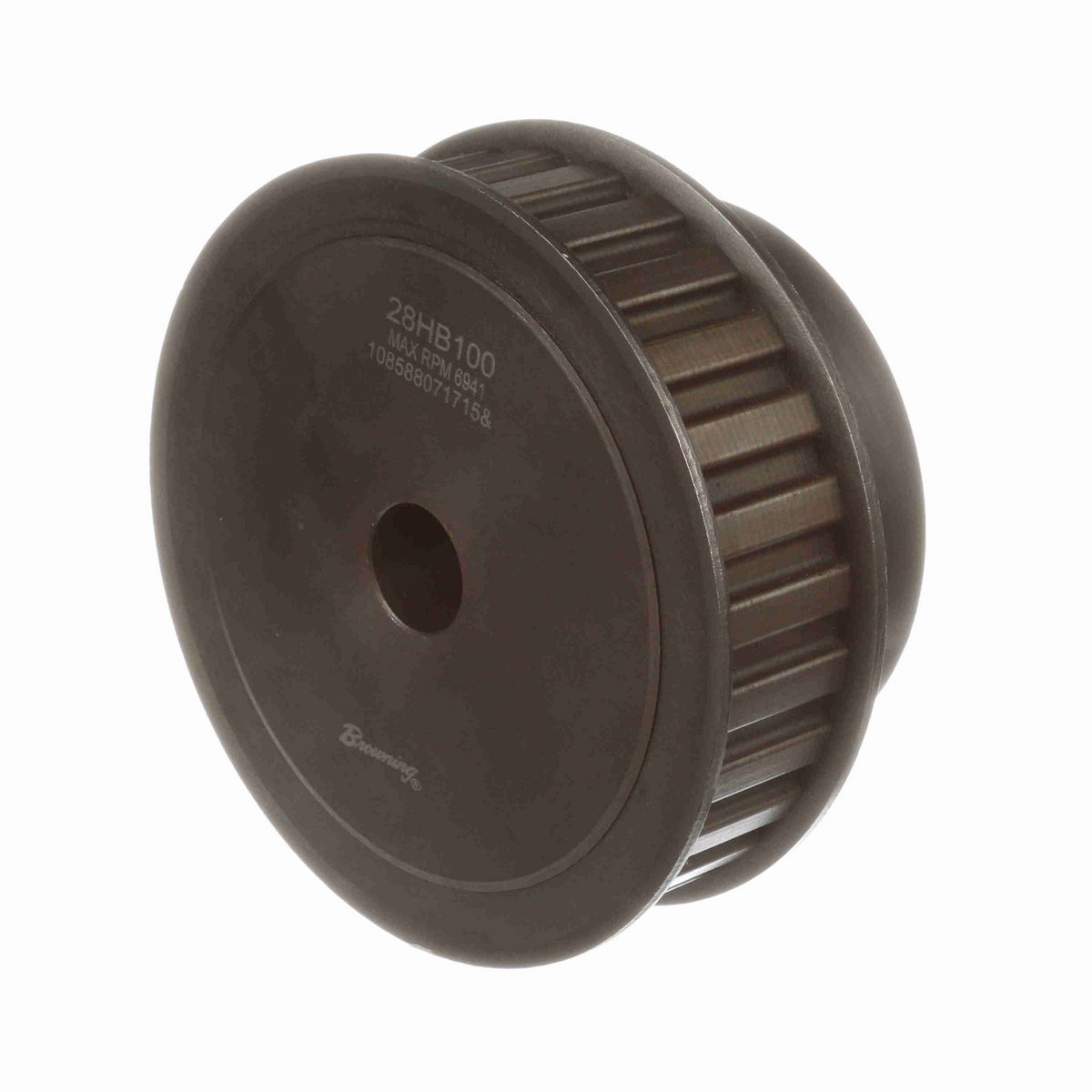 Browning Steel Rough Bore Gearbelt Pulley - 28HB100