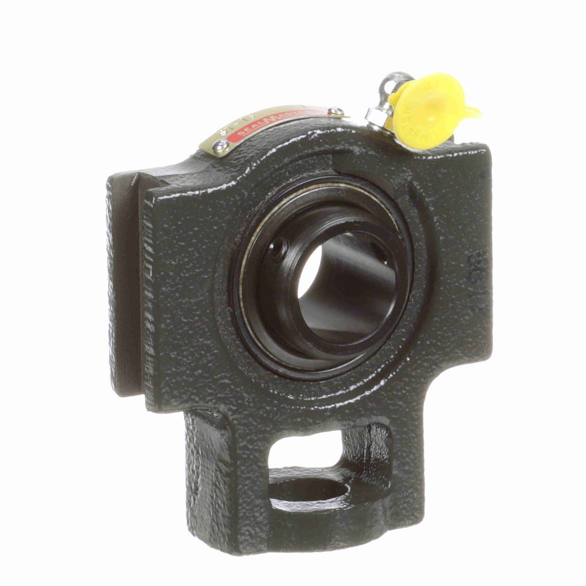 Sealmaster Mounted Cast Iron Wide Slot Take Up Ball Bearing - 52100 Bearing Steel, Black Oxided - Setscrew Lock - ST-16