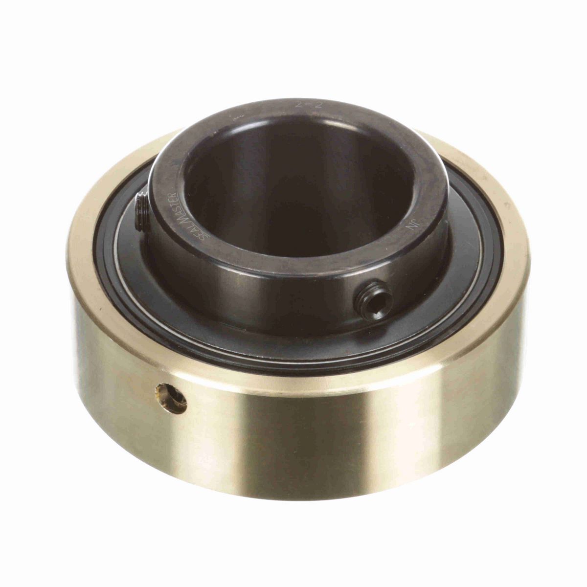 Sealmaster Mounted Insert Only Ball Bearing - 52100 Bearing Steel, Black Oxided - Setscrew Lock - AR-2-2