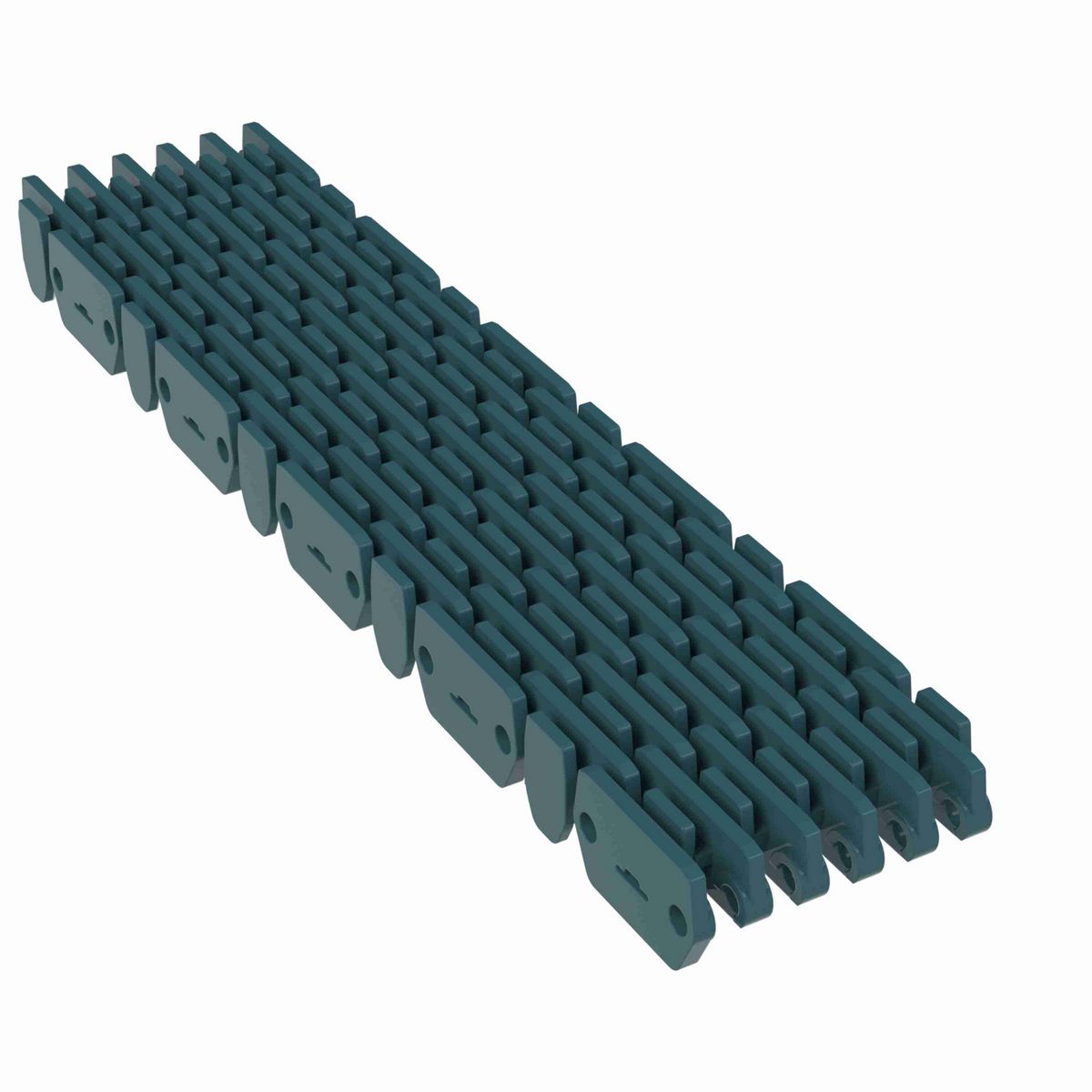 Rexnord 1000RRR Straight Running Raised Rib Rail Track, Material: Green Low Friction Acetal, Width: 58mm, Pitch: 1in - 871.00.02