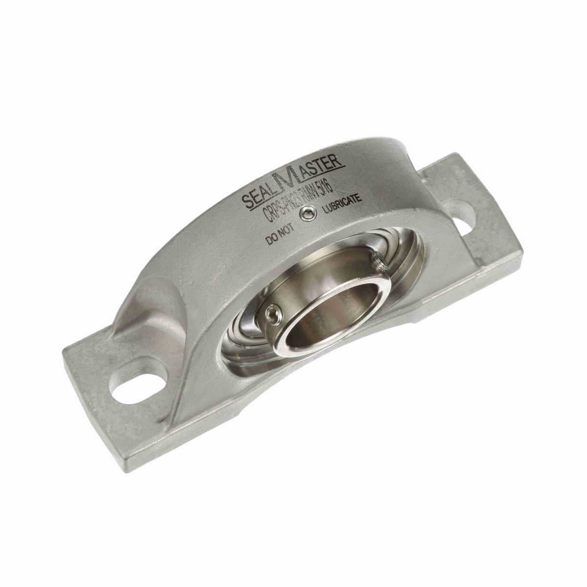 Sealmaster Mounted Stainless Steel Two Bolt Pillow Block Ball Bearing - 52100 Bearing Steel, Phosphorus Nickel Coated - Setscrew Lock - Corrosion Resistant - Reduced Maintenance - Lubed for Life - CRPS-PN23 RMW