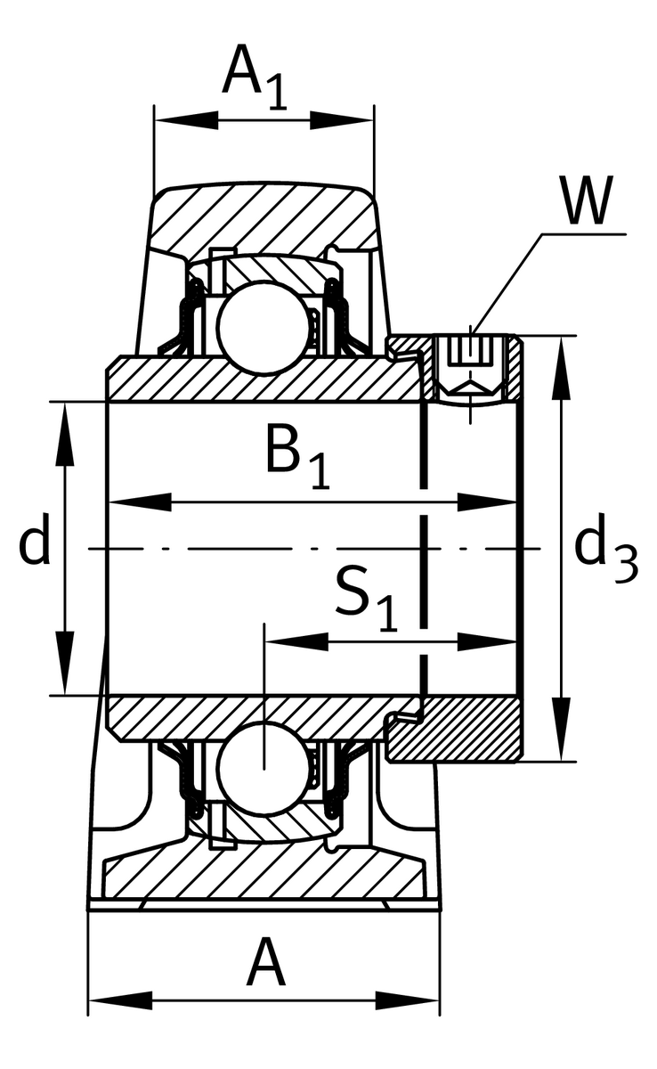 Узел стационарного корпуса RASE70-XL