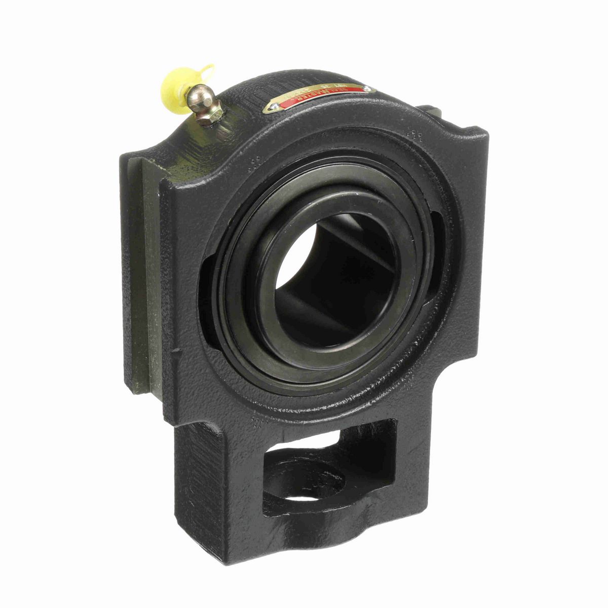 Sealmaster Mounted Cast Iron Wide Slot Take Up Ball Bearing - 52100 Bearing Steel, Black Oxided - Setscrew Lock - MST-35