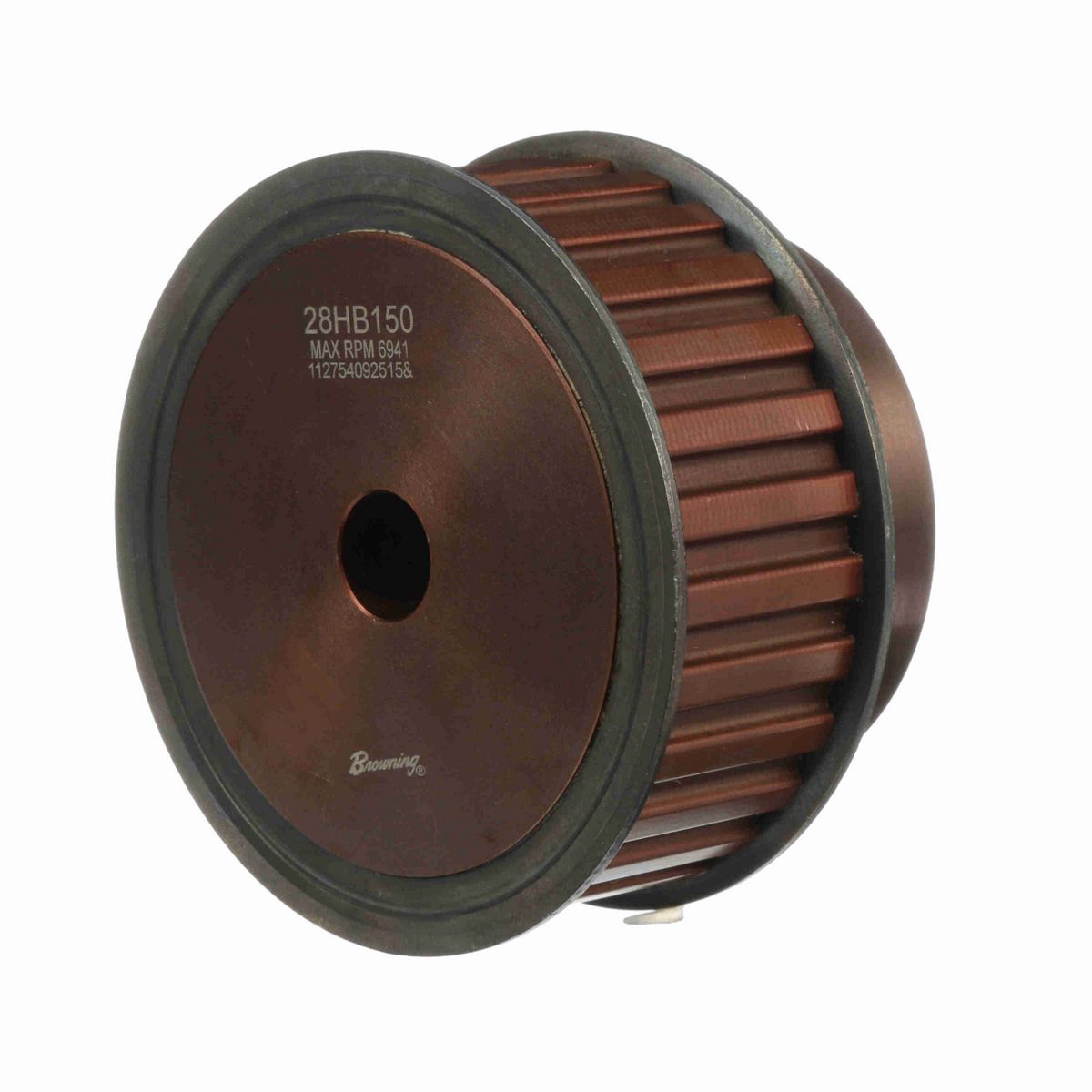 Browning Steel Rough Bore Gearbelt Pulley - 28HB150